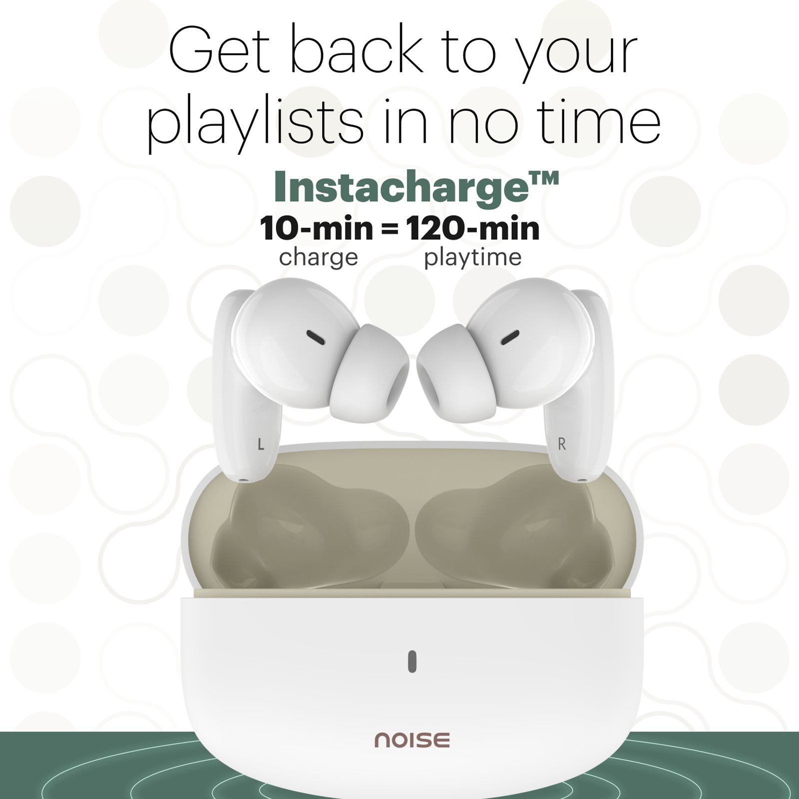 noise Buds Connect TWS Earbuds with Environmental Noise Cancellation (IPX5 Water Resistant, Hands Free Calling, Ivory White)_5