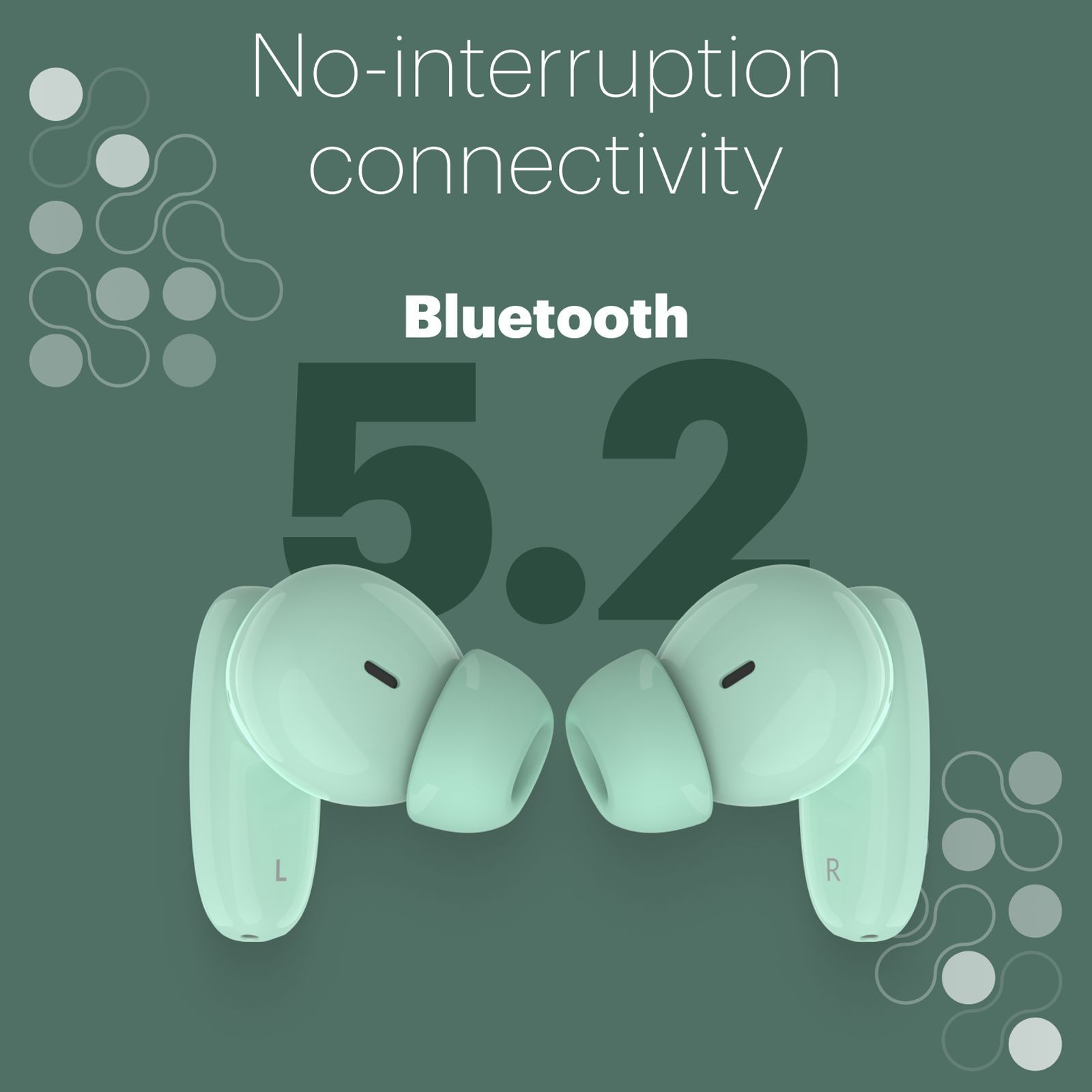 noise Buds Connect TWS Earbuds with Environmental Noise Cancellation (IPX5 Water Resistant, Hands Free Calling, Mint Green)_7