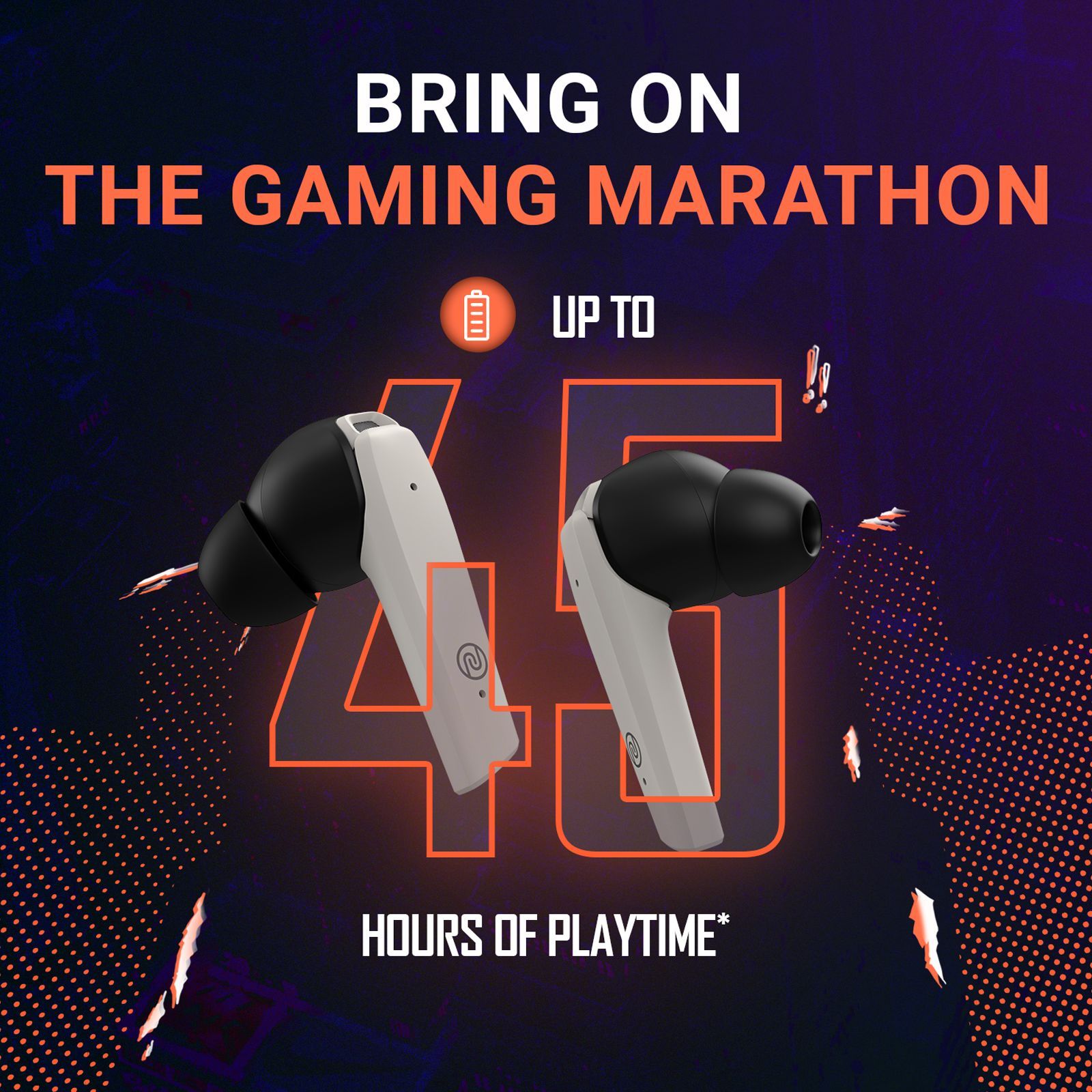 noise Buds Combat TWS Earbuds with Environmental Noise Cancellation (IPX5 Water Resistant, Insta Charge, Shadow Grey)_4