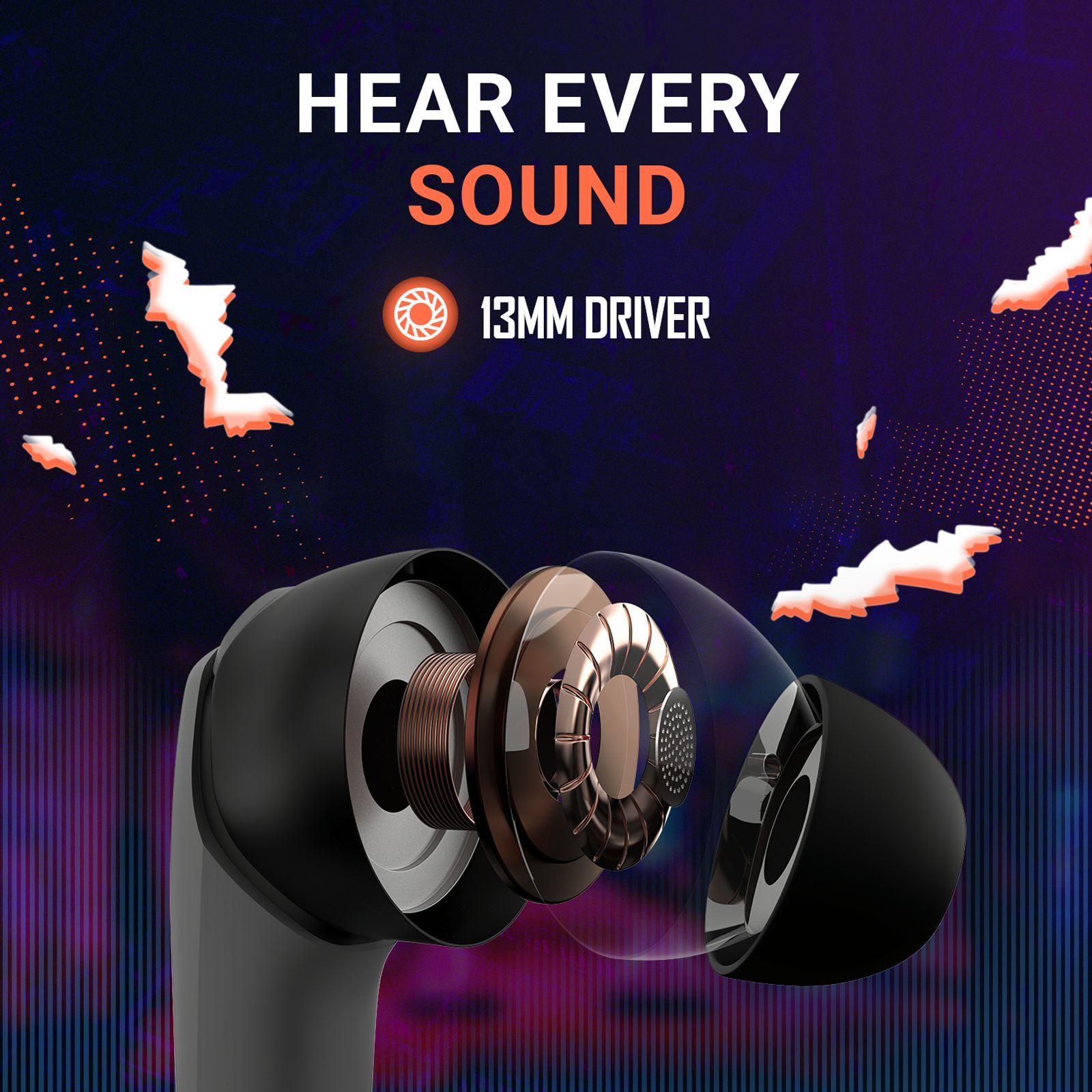 noise Buds Combat TWS Earbuds with Environmental Noise Cancellation (IPX5 Water Resistant, Insta Charge, Shadow Grey)_7