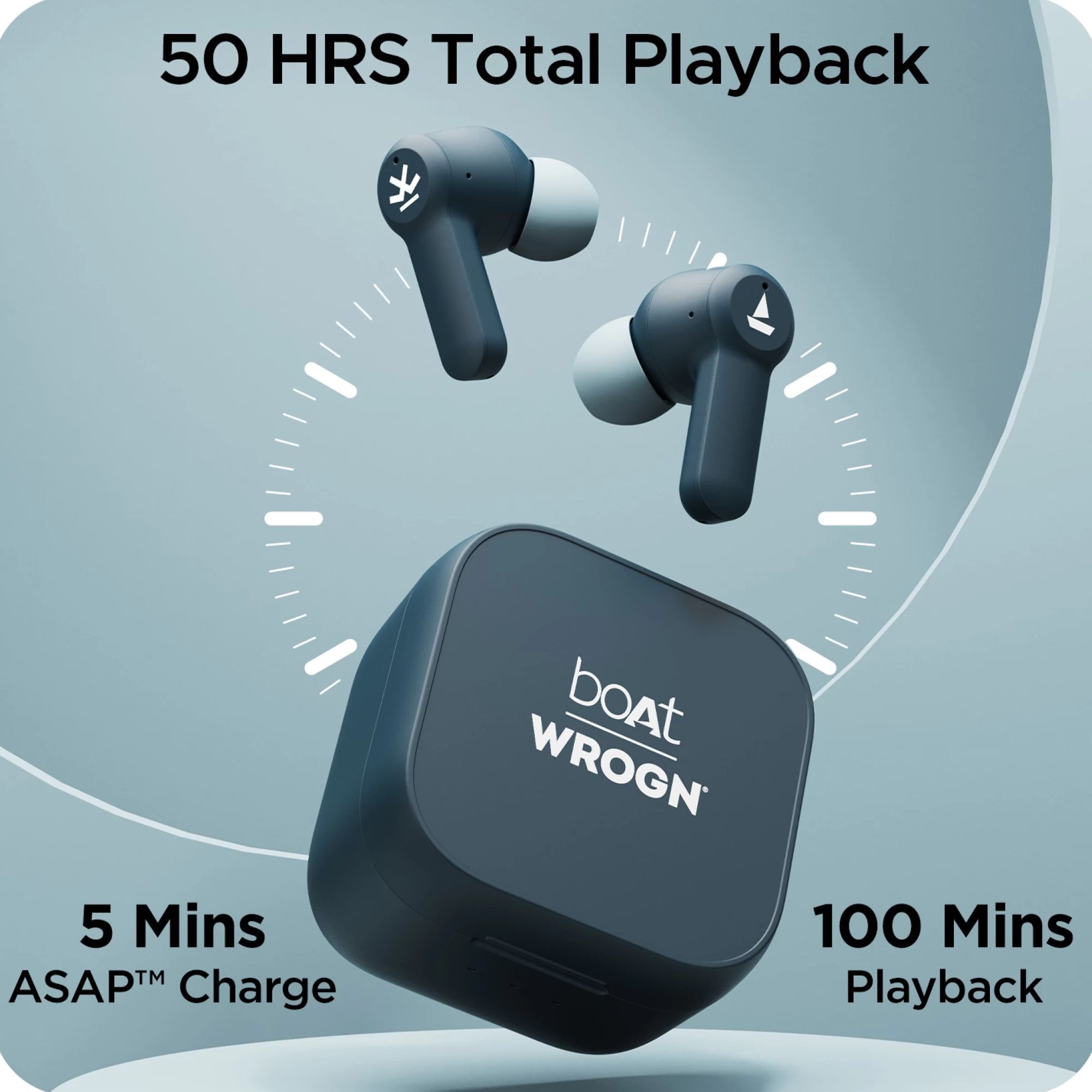 boAt Airdopes Crude TWS Earbuds with Environmental Noise Cancellation (IPX4 Water Resistant, ASAP Charge, Cool Emerald)_4