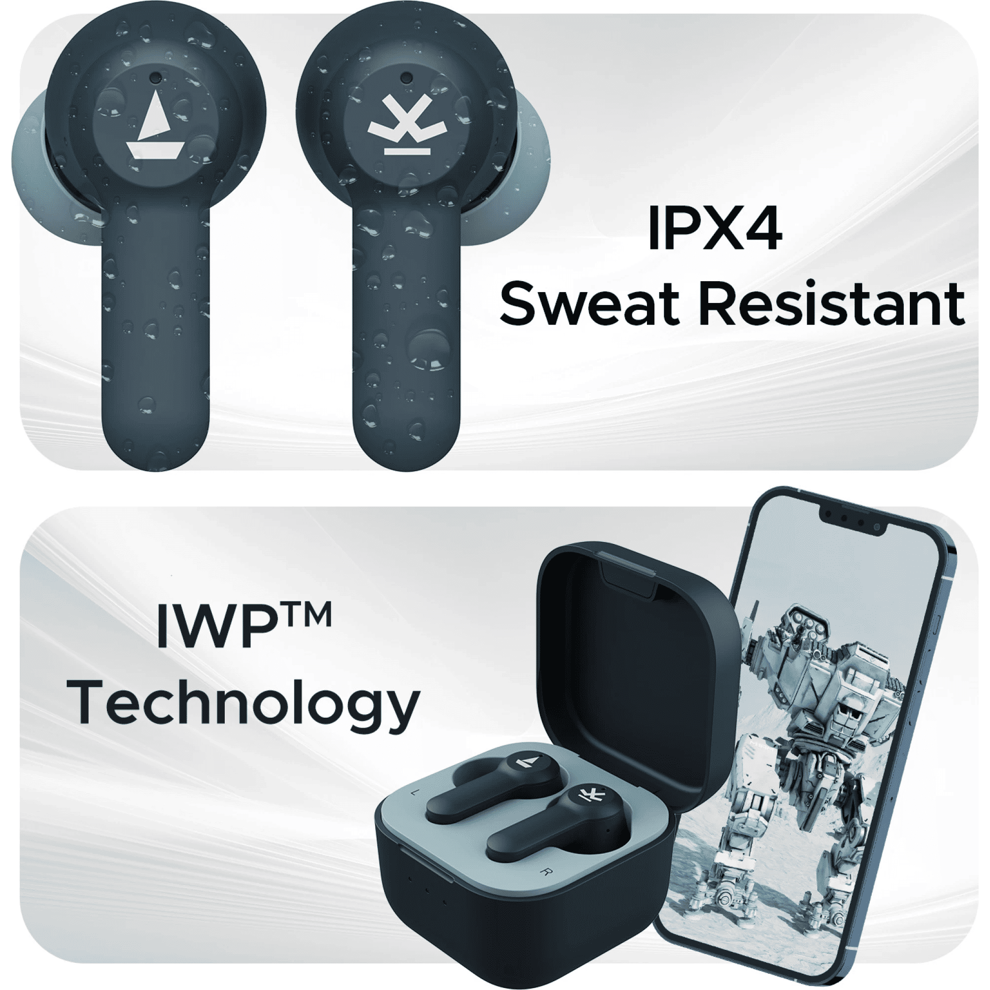 boAt Airdopes Crude TWS Earbuds with Environmental Noise Cancellation (IPX4 Water Resistant, ASAP Charge, Cool Emerald)_5