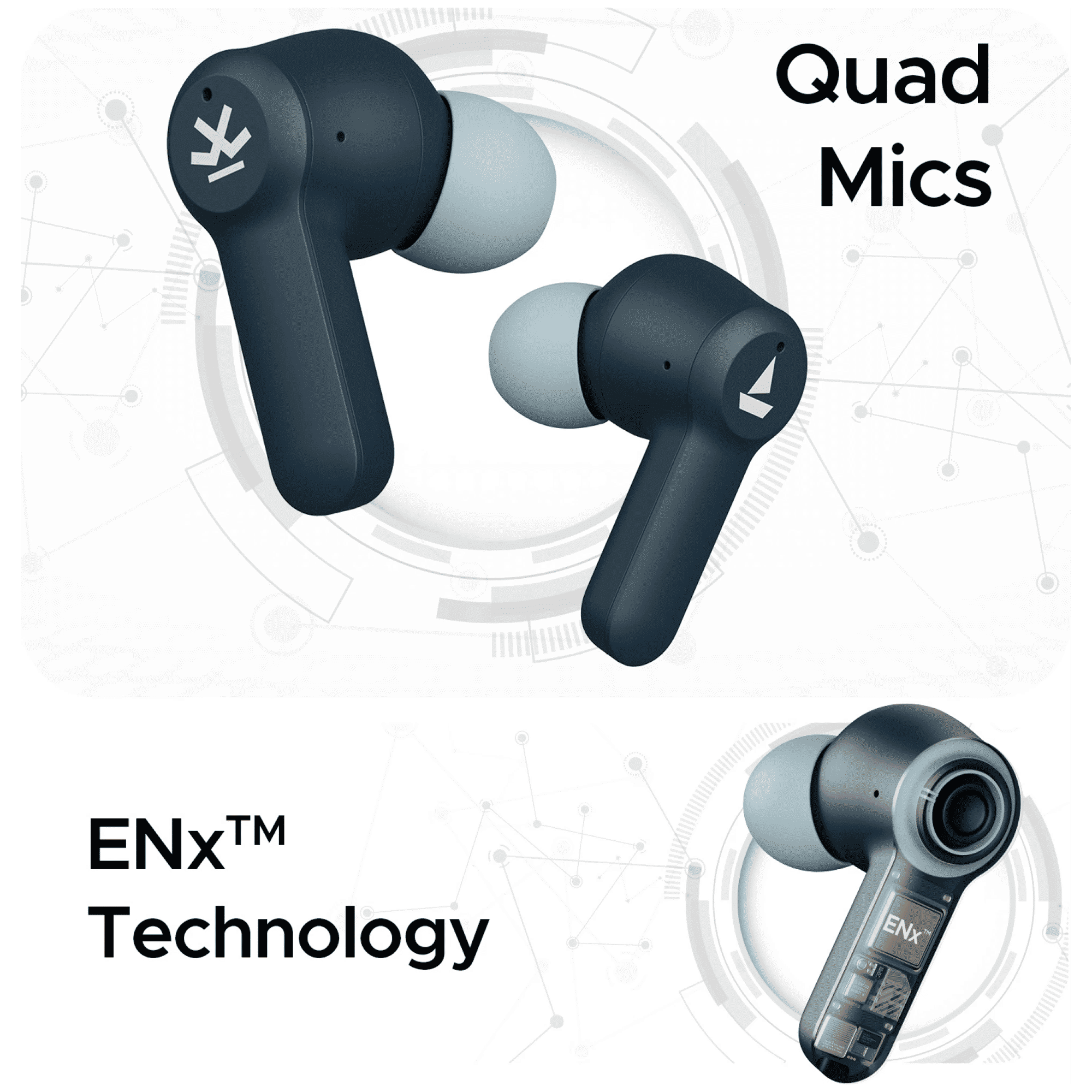 boAt Airdopes Crude TWS Earbuds with Environmental Noise Cancellation (IPX4 Water Resistant, ASAP Charge, Cool Emerald)_6