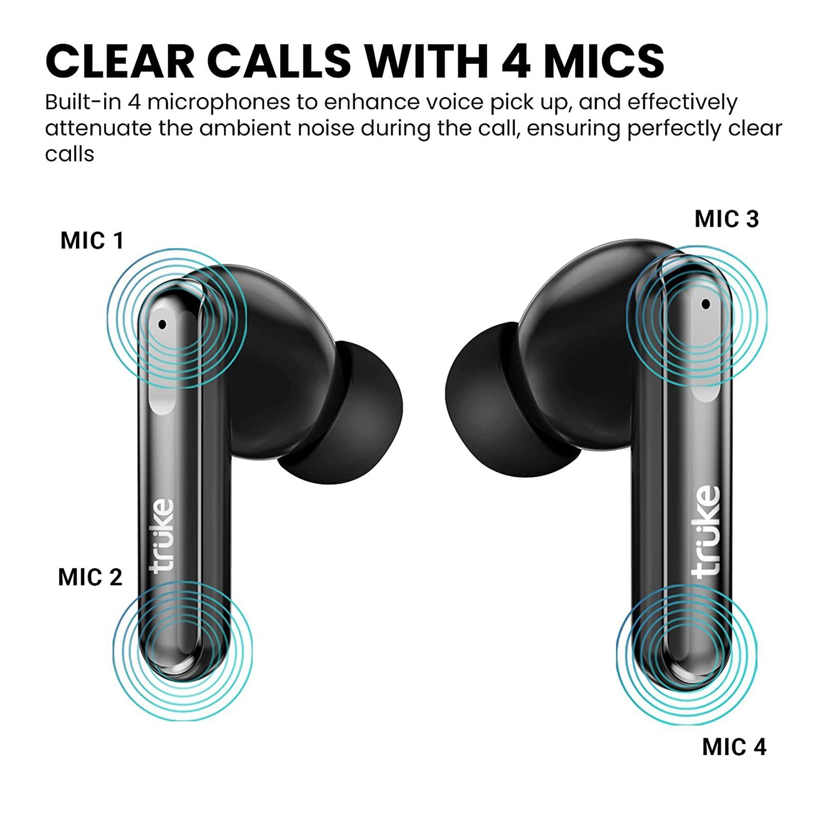 truke Buds Vibe F220 TWS Earbuds with Active Noise Cancellation (IPX5 Water Resistant, Fast Charging, Black)_6