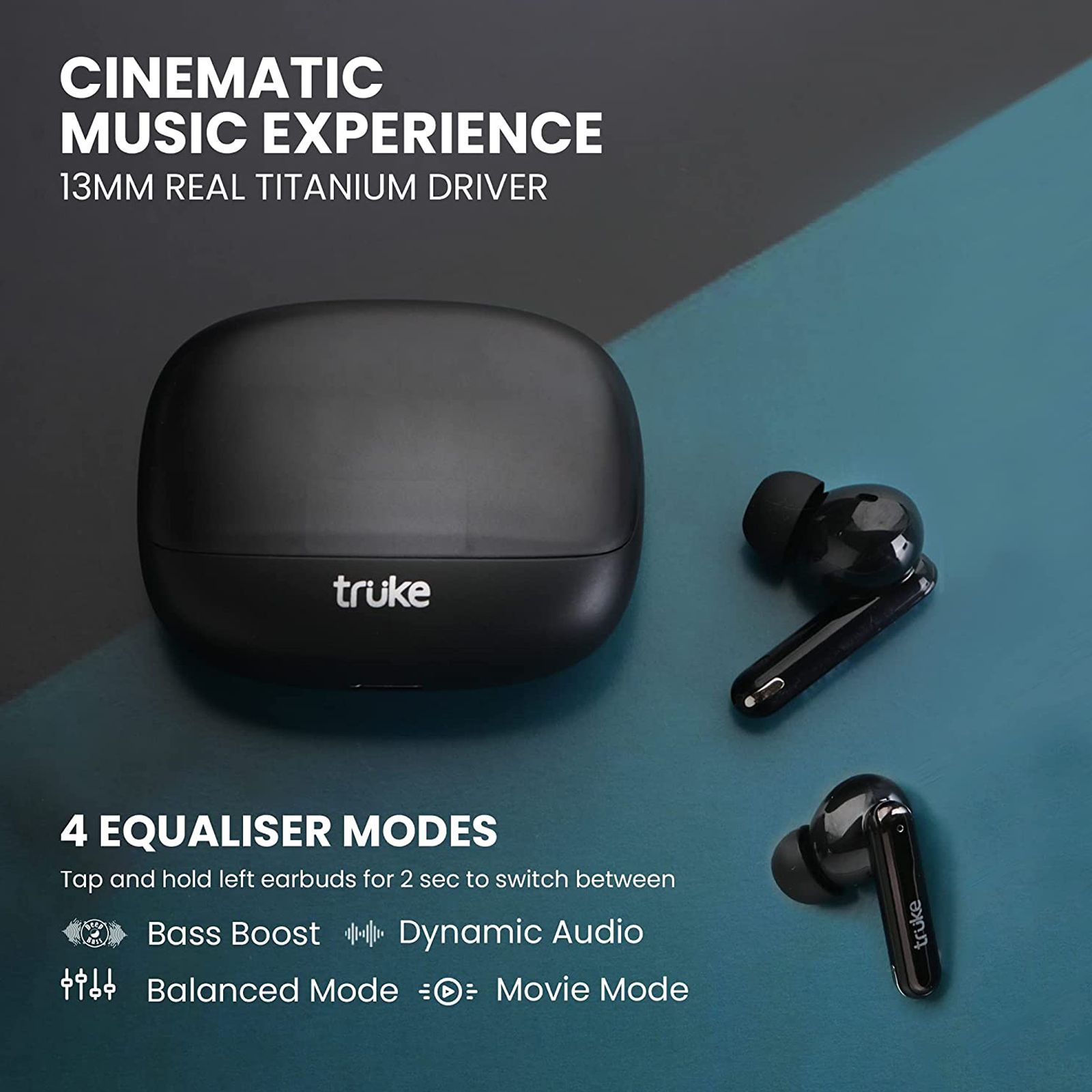 truke Buds Vibe F220 TWS Earbuds with Active Noise Cancellation (IPX5 Water Resistant, Fast Charging, Black)_7