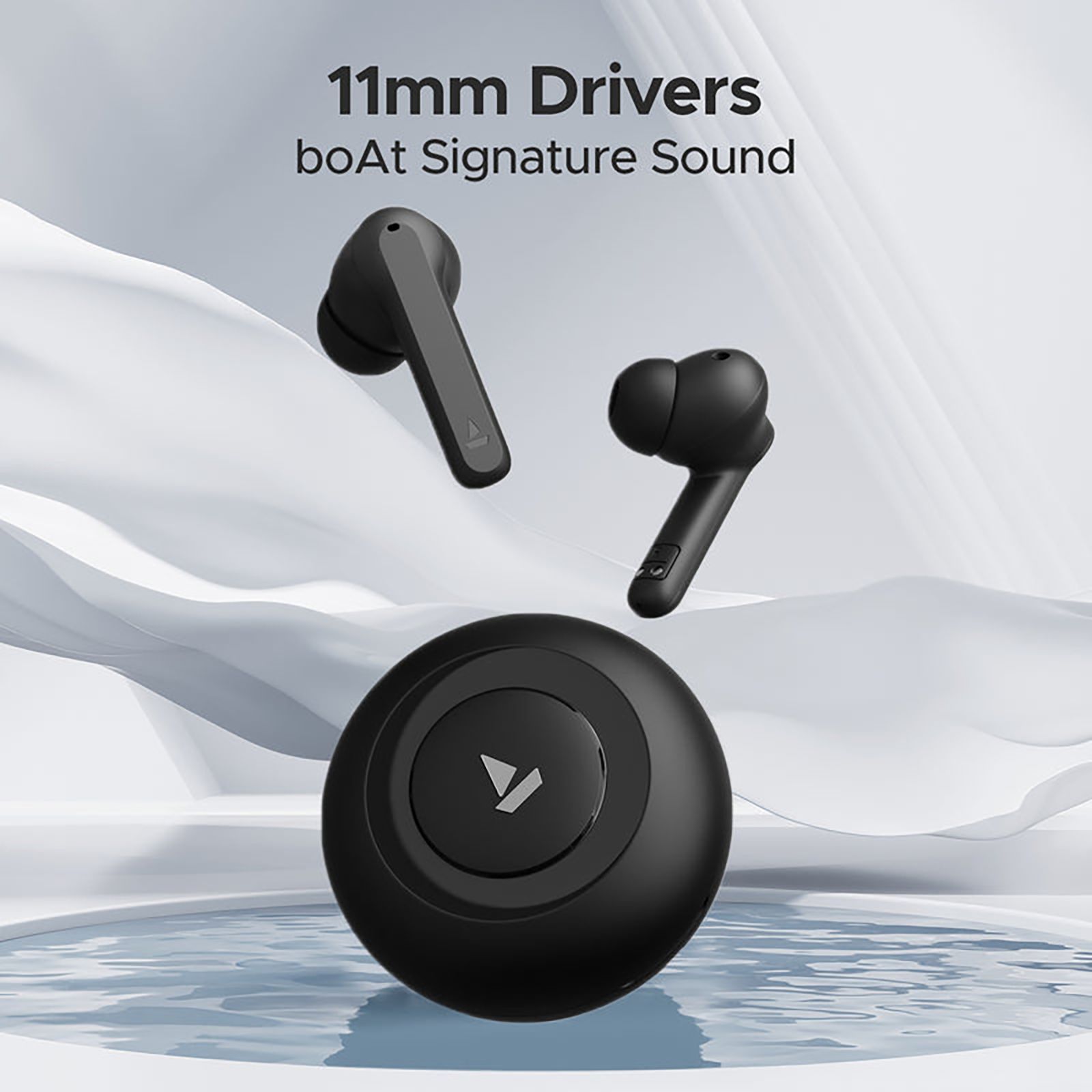 boAt Airdopes Sonik TWS Earbuds with Environmental Noise Cancellation (IPX4 Sweat and Splash Resistant, Dual EQ Modes, Thunder Black) boAt Airdopes Sonik TWS Earbuds with Environmental Noise Cancellation (IPX4 Sweat and Splash Resistant, Dual EQ Modes, Thunder Black)_9