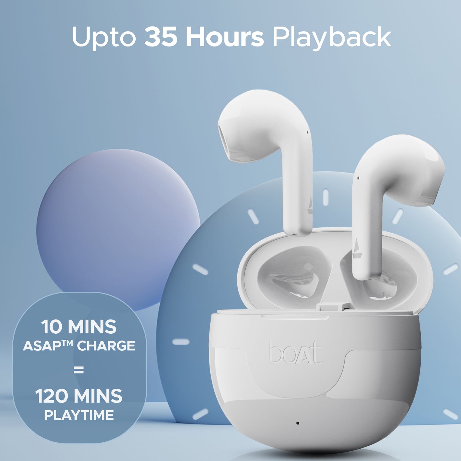 boAt Airdopes Hype TWS Earbuds with Environmental Noise Cancellation (IPX5 Water Resistant, ASAP Charge, Pearl White) boAt Airdopes Hype TWS Earbuds with Environmental Noise Cancellation (IPX5 Water Resistant, ASAP Charge, Pearl White)_2