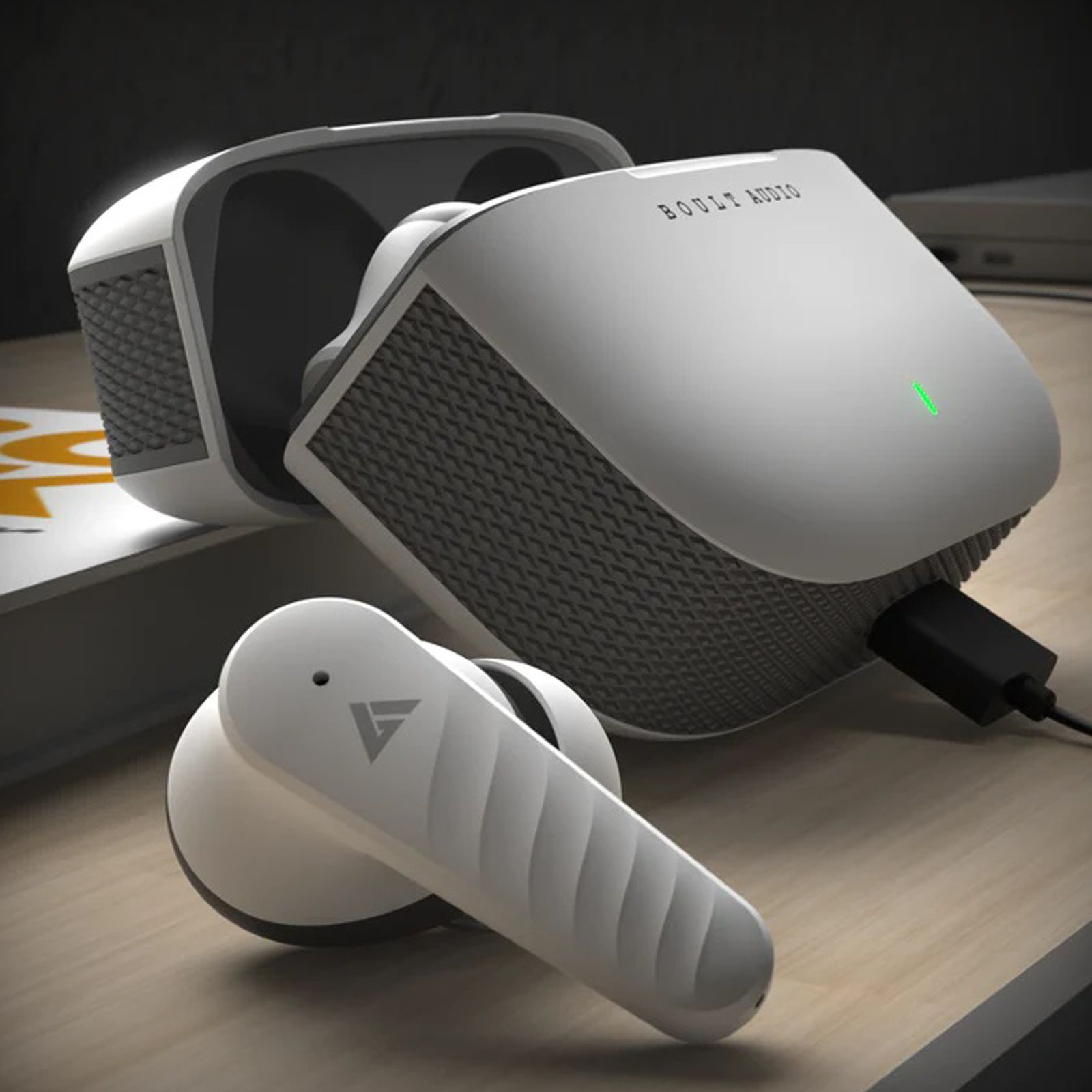 GOBOULT Rito TWS Earbuds with Environmental Noise Cancellation (IPX5 Water Resistant, Fast Charging, White) GOBOULT Rito TWS Earbuds with Environmental Noise Cancellation (IPX5 Water Resistant, Fast Charging, White)_4