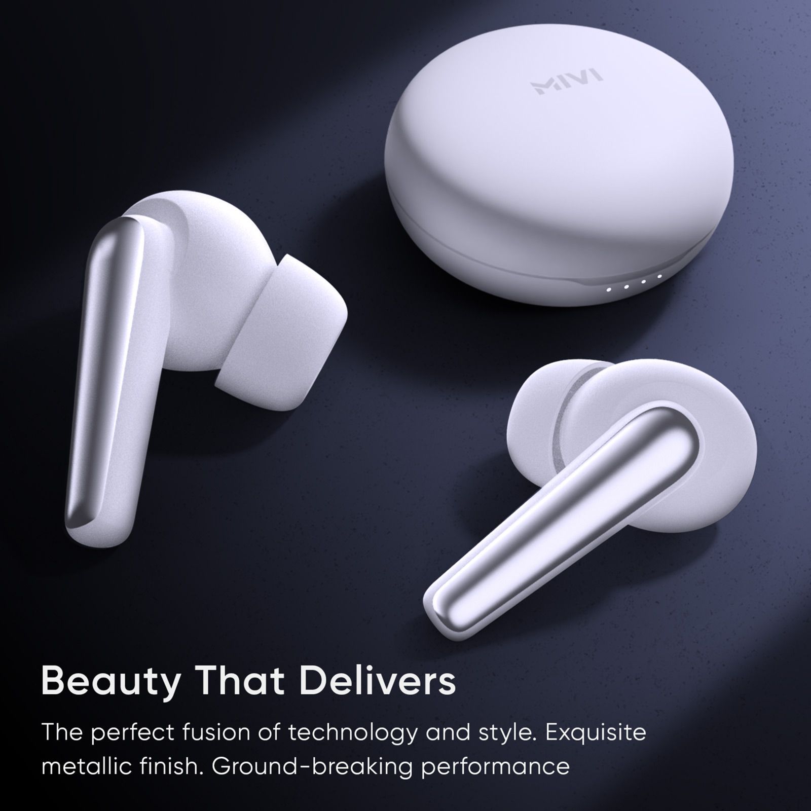 MIVI DuoPods T50 TWS Earbuds with Environmental Noise Cancellation (IPX4 Sweat Resistant, 13mm Bass Drivers, Ivory Sheen) MIVI DuoPods T50 TWS Earbuds with Environmental Noise Cancellation (IPX4 Sweat Resistant, 13mm Bass Drivers, Ivory Sheen)_2