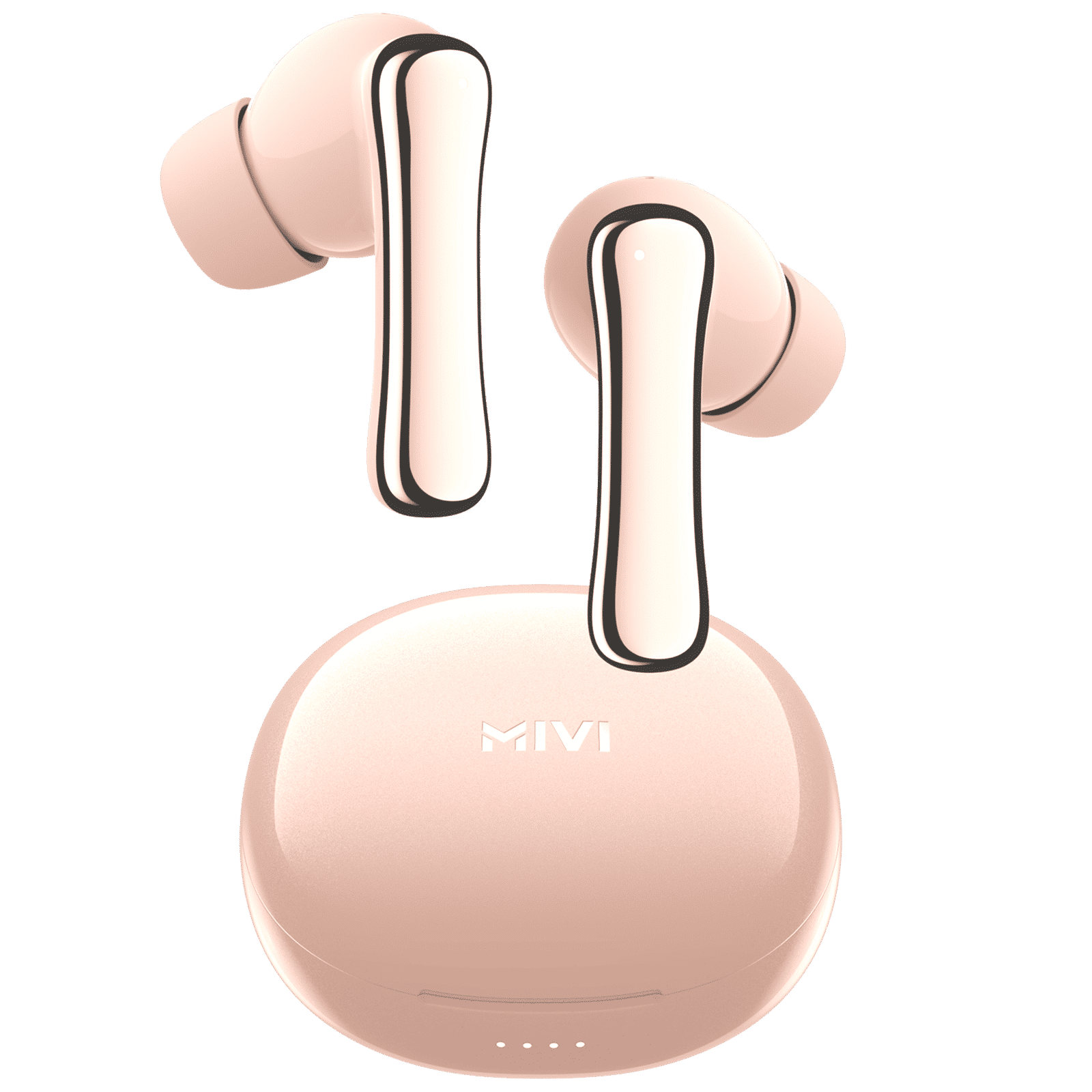 MIVI DuoPods T80 TWS Earbuds with Environmental Noise Cancellation (IPX4 Water Resistant, 13mm Bass Drivers, Coral) MIVI DuoPods T80 TWS Earbuds with Environmental Noise Cancellation (IPX4 Water Resistant, 13mm Bass Drivers, Coral)_1