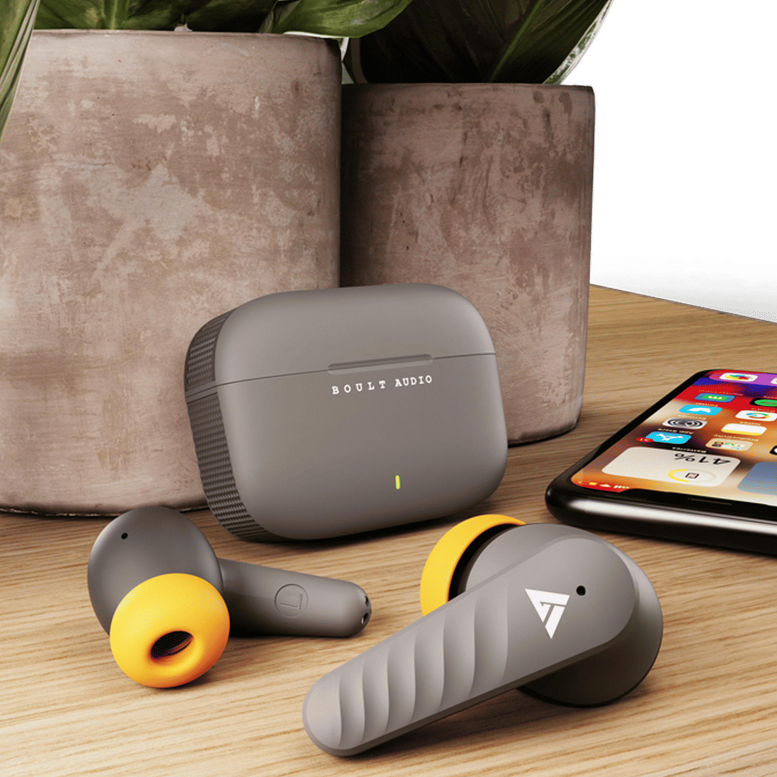 GOBOULT X10 Pro TWS Earbuds with Environmental Noise Cancellation (IPX5 Water Resistant, Fast Charging, Grey) GOBOULT X10 Pro TWS Earbuds with Environmental Noise Cancellation (IPX5 Water Resistant, Fast Charging, Grey)_4