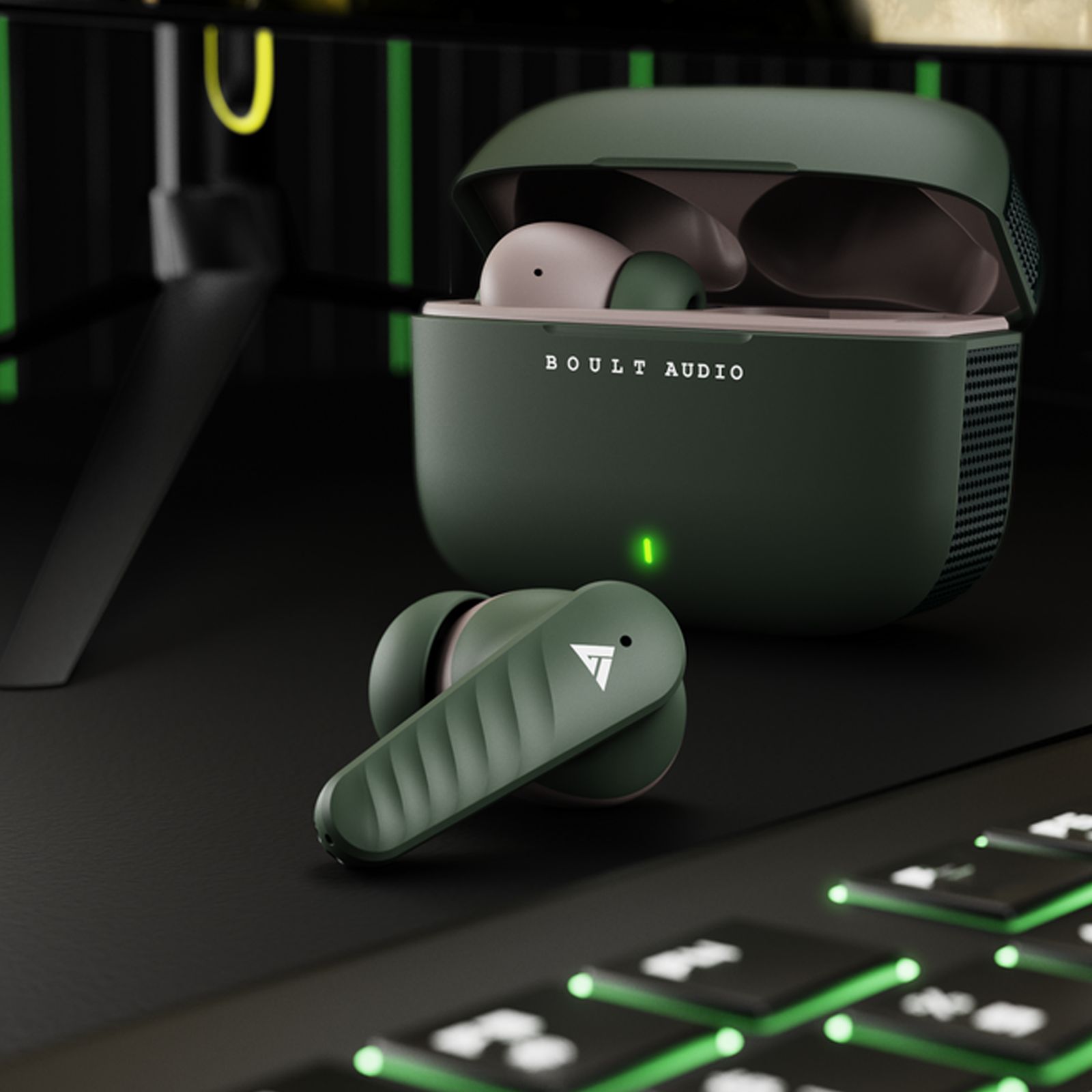 GOBOULT X10 Pro TWS Earbuds with Environmental Noise Cancellation (IPX5 Water Resistant, Fast Charging, Green)_15