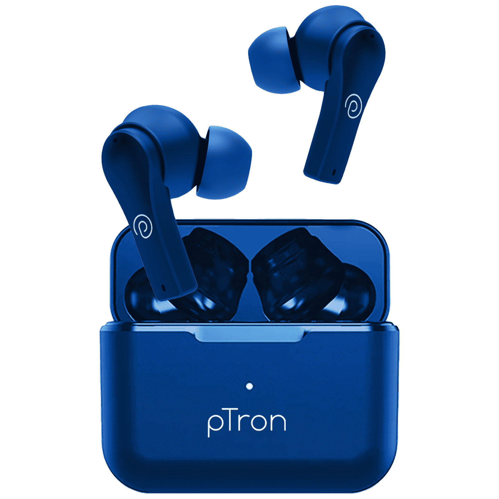 pTron Basspods Buds Plus TWS Earbuds with Environmental Noise Cancellation (IPX4 Water Resistant, 13mm Dynamic Drivers, Blue) pTron Basspods Buds Plus TWS Earbuds with Environmental Noise Cancellation (IPX4 Water Resistant, 13mm Dynamic Drivers, Blue)_1