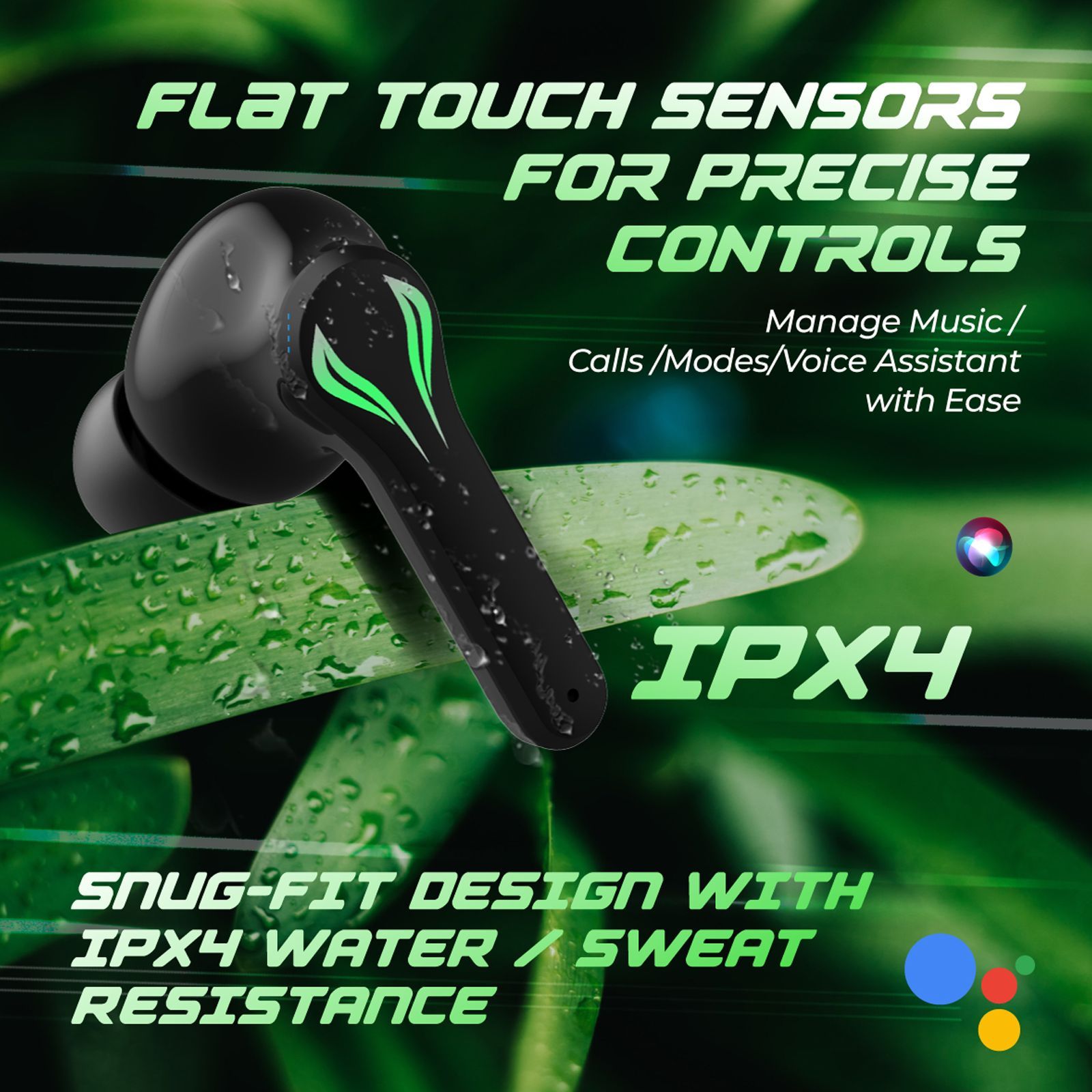 pTron Basspods Quest TWS Earbuds with Passive Noise Cancellation (IPX4 Water Resistant, 13mm Dynamic Drivers, Black) pTron Basspods Quest TWS Earbuds with Passive Noise Cancellation (IPX4 Water Resistant, 13mm Dynamic Drivers, Black)_4