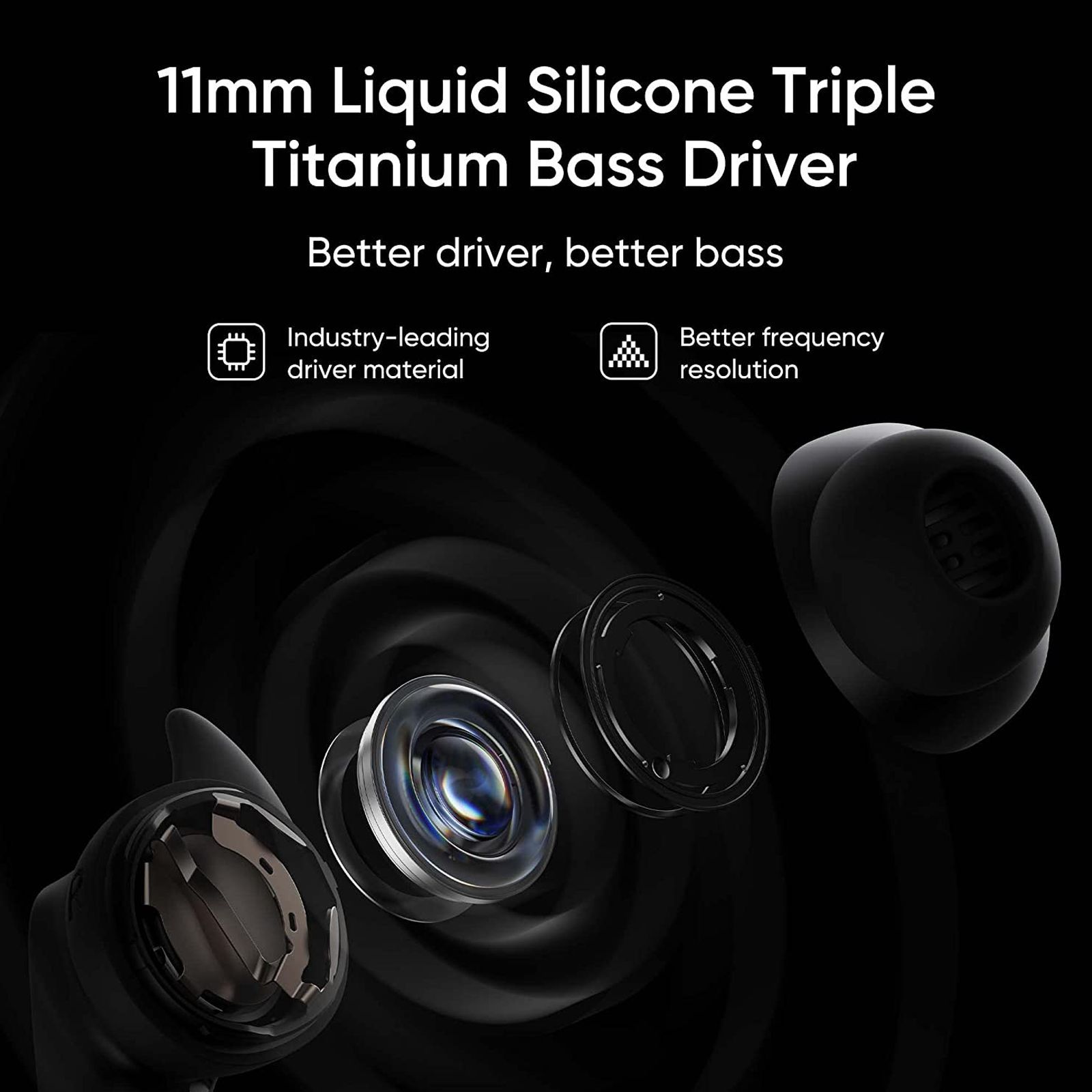 realme Buds Air 3S TWS Earbuds with Environmental Noise Cancellation (IPX5 Water Resistant, 11mm Triple Titanium Driver, Bass Black)_7