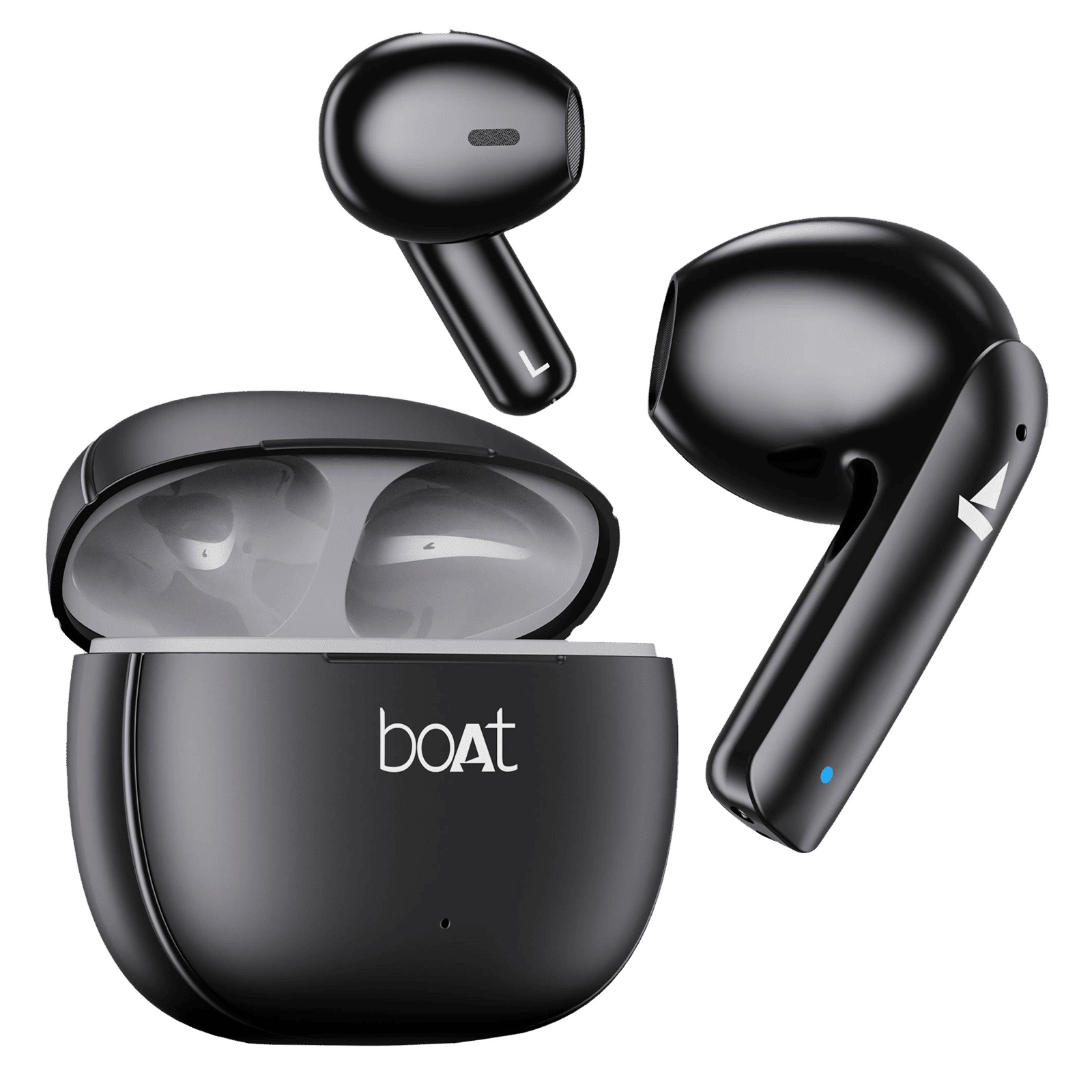 boAt Airdopes 100 TWS Earbuds with Environmental Noise Cancellation (IPX4 Water Resistant, ASAP Charge, Opal Black) boAt Airdopes 100 TWS Earbuds with Environmental Noise Cancellation (IPX4 Water Resistant, ASAP Charge, Opal Black)_1