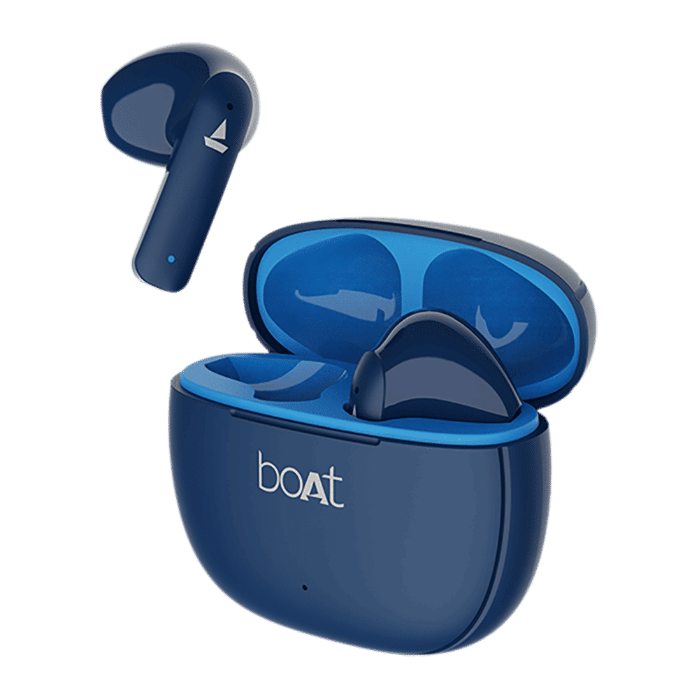 boAt Airdopes 100 TWS Earbuds with Environmental Noise Cancellation (IPX4 Water Resistant, ASAP Charge, Sapphire Blue) boAt Airdopes 100 TWS Earbuds with Environmental Noise Cancellation (IPX4 Water Resistant, ASAP Charge, Sapphire Blue)_1