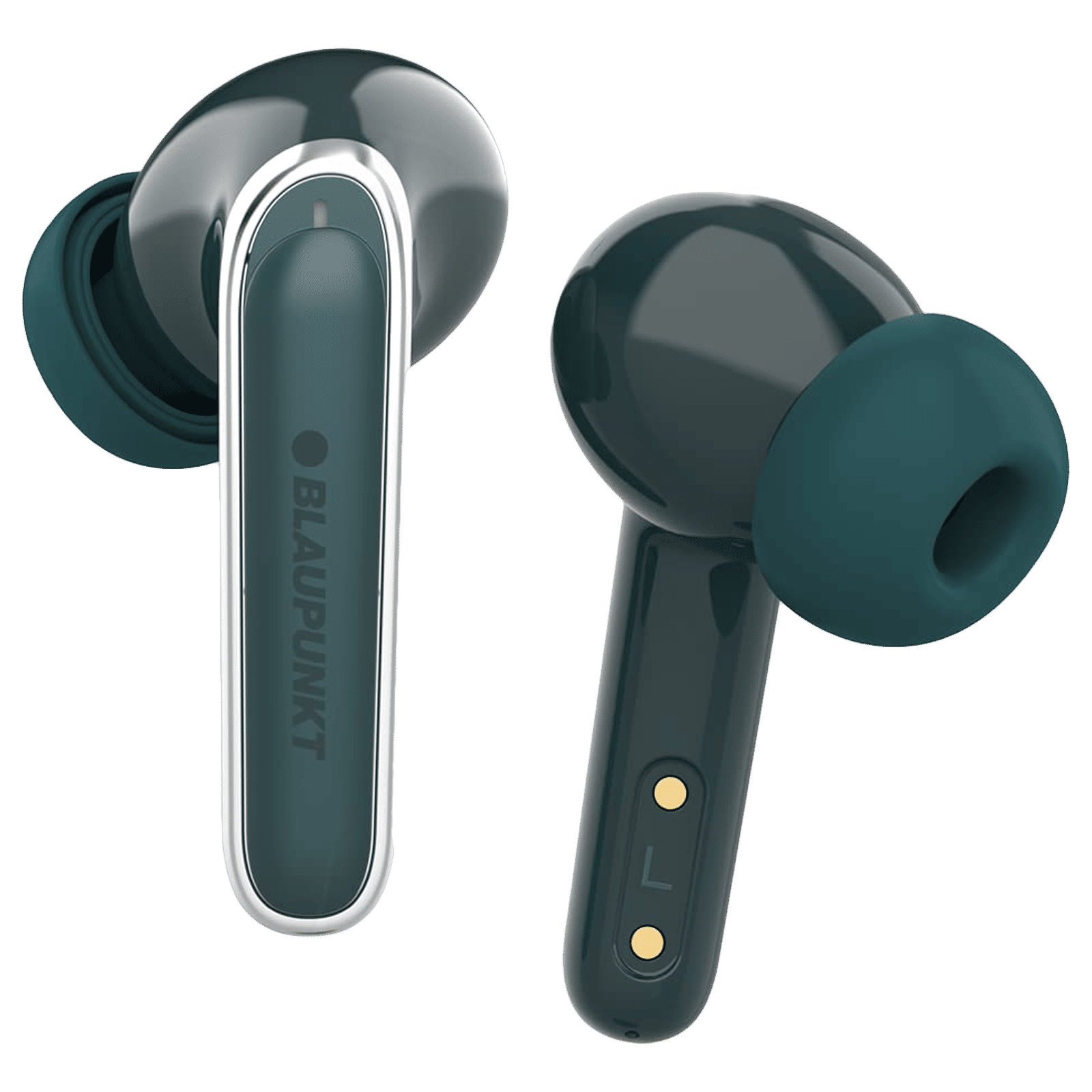 Blaupunkt BTW100 TWS Earbuds with Environmental Noise Cancellation (IPX5 Water Resistant, TurboVolt Charging, Green) Blaupunkt BTW100 TWS Earbuds with Environmental Noise Cancellation (IPX5 Water Resistant, TurboVolt Charging, Green)_1