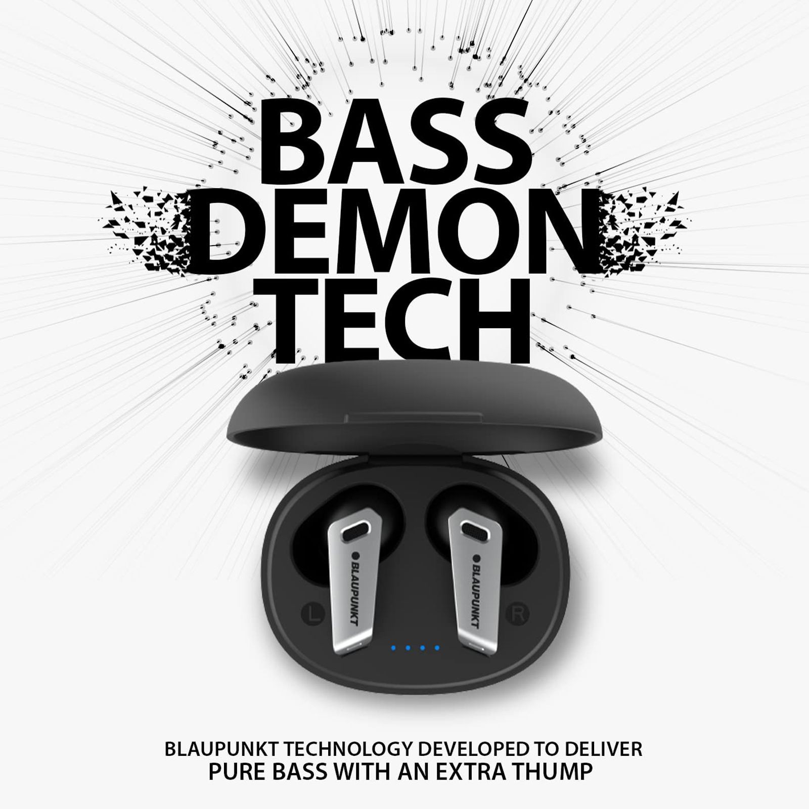 Blaupunkt BTW300 TWS Earbuds with Environmental Noise Cancellation (IPX5 Sweat Resistant, TurboVolt Charging, Black) Blaupunkt BTW300 TWS Earbuds with Environmental Noise Cancellation (IPX5 Sweat Resistant, TurboVolt Charging, Black)_3