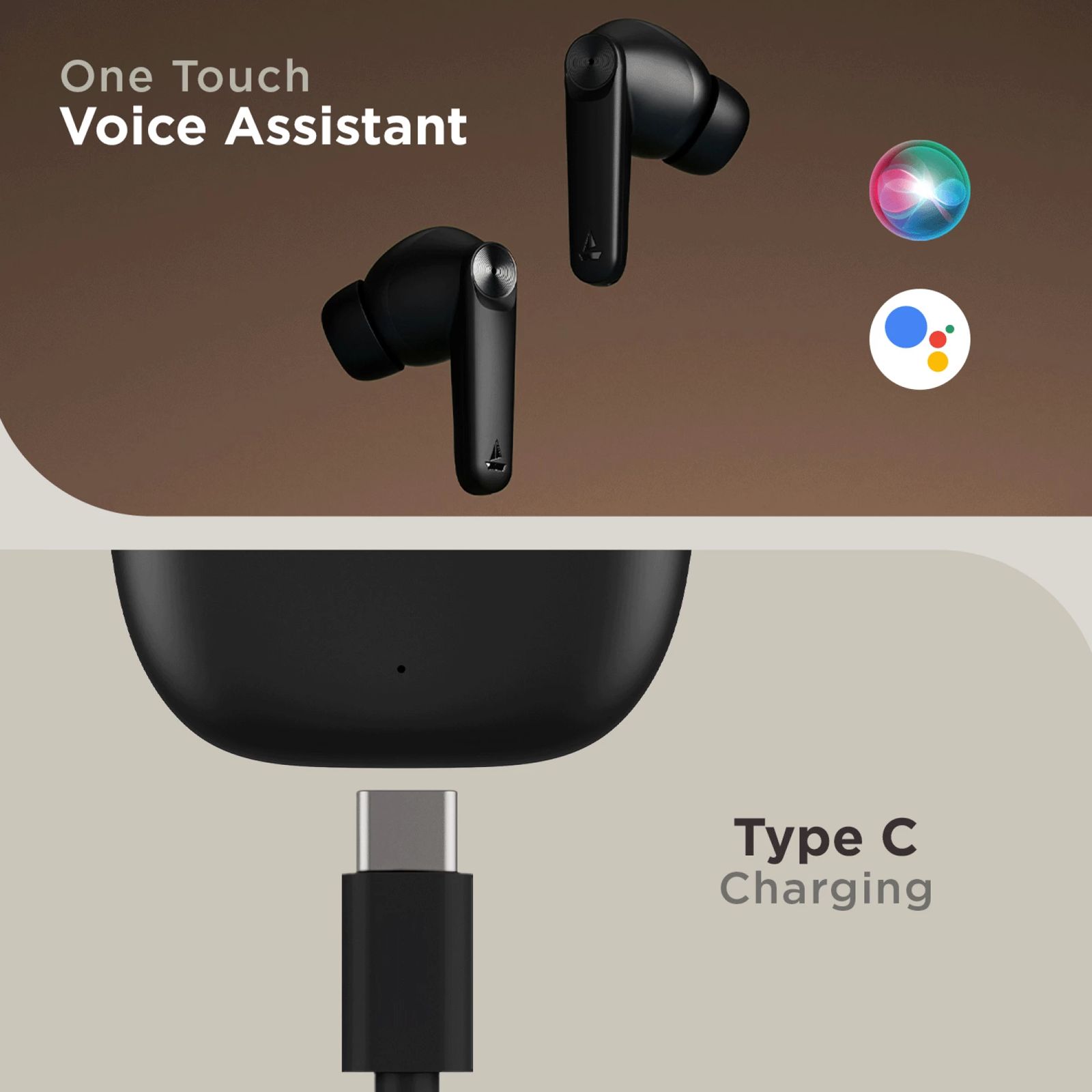 boAt Airdopes Atom 83 TWS Earbuds with Environmental Noise Cancellation (IPX5 Water Resistant, ASAP Charge, Carbon Black)_5