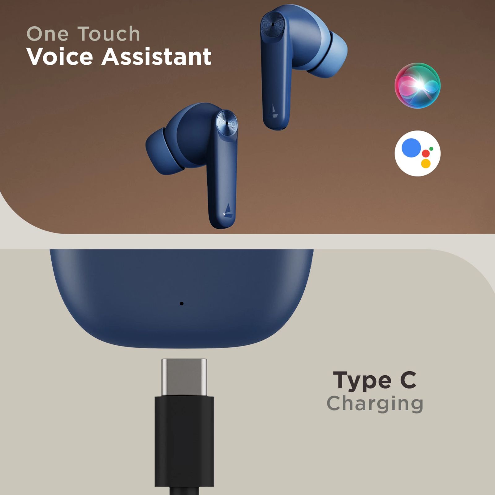 boAt Airdopes Atom 83 TWS Earbuds with Environmental Noise Cancellation (IPX5 Water Resistant, ASAP Charge, Bold Blue)_7