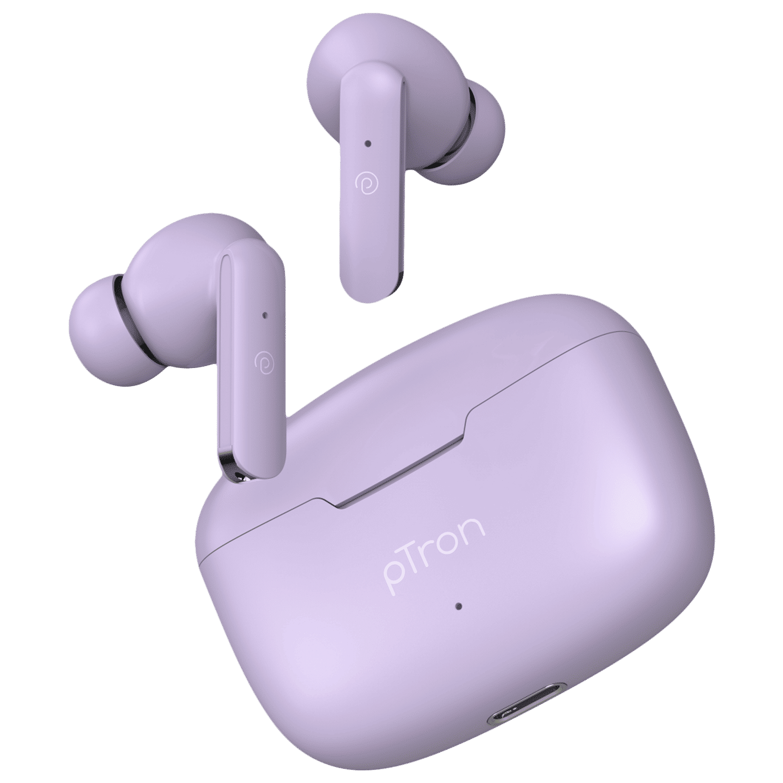 pTron Bassbuds Air TWS Earbuds with Passive Noise Cancellation (IPX4 Water Resistant, Touch Control, Purple)_1