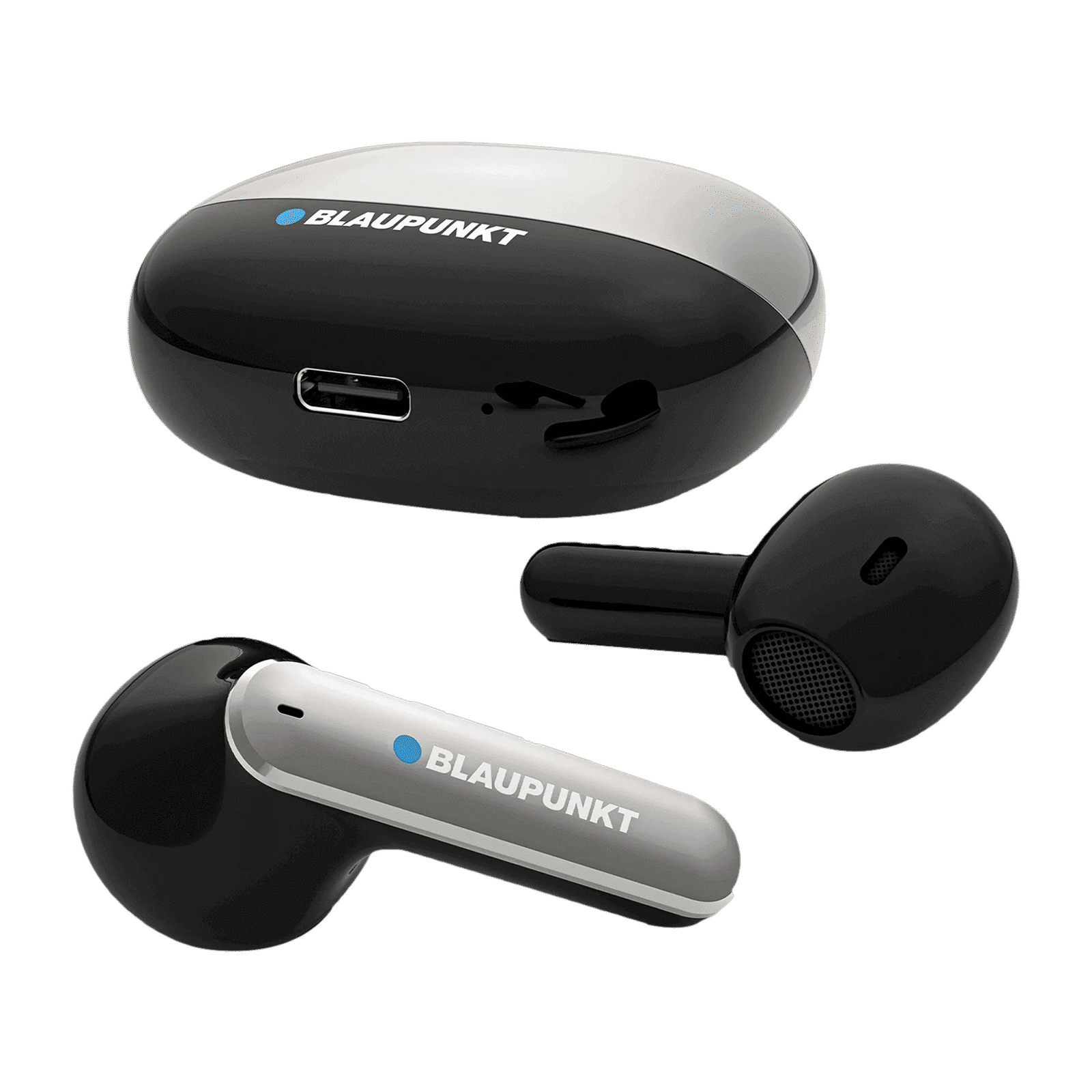 Blaupunkt BTW12 Khrome TWS Earbuds with Environmental Noise Cancellation (TurboVolt Charging, Black)_1