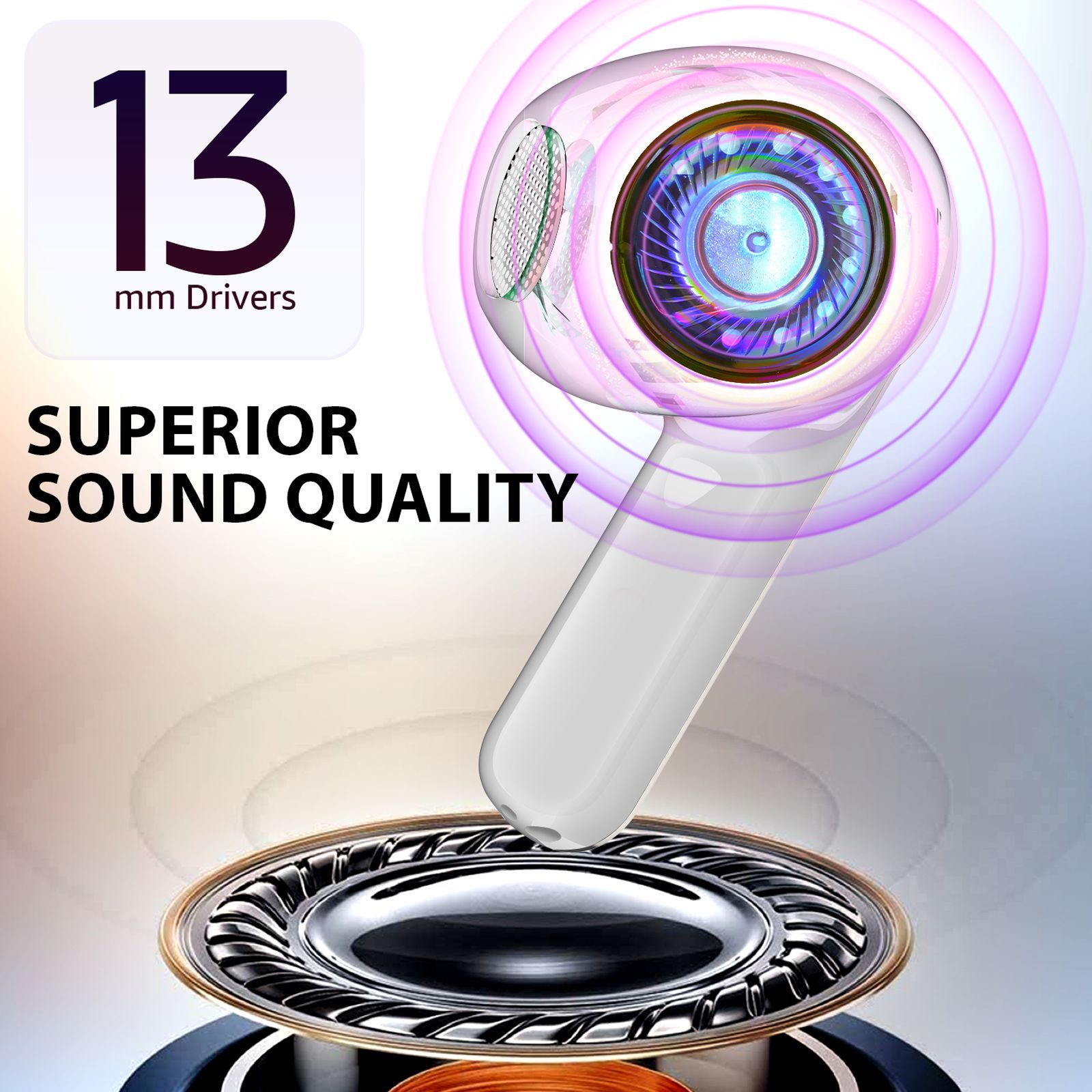 Blaupunkt BTW12 Khrome TWS Earbuds with Environment Noise Cancellation (Deep Bass Technology, TurboVolt Charging, White)_2