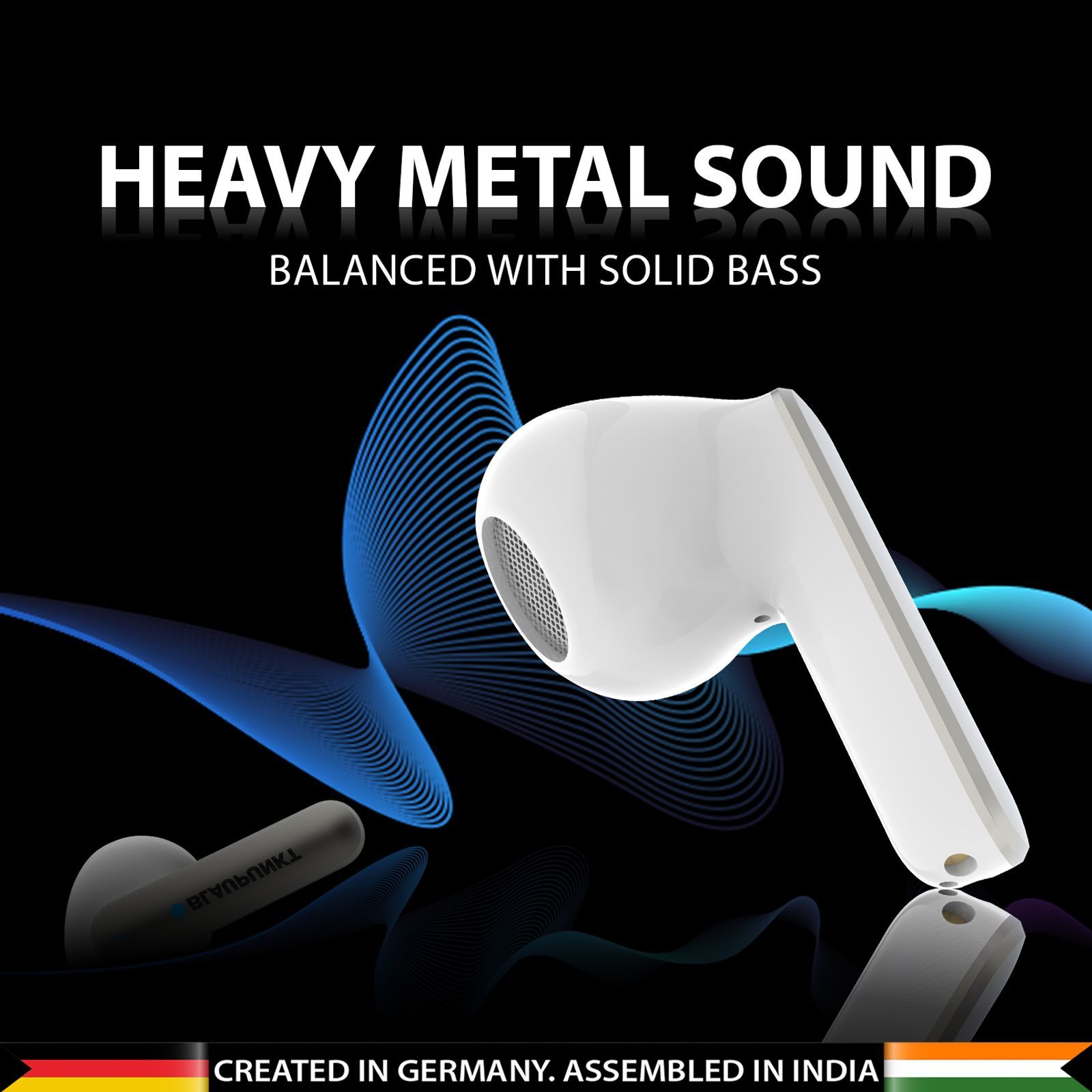 Blaupunkt BTW12 Khrome TWS Earbuds with Environment Noise Cancellation (Deep Bass Technology, TurboVolt Charging, White)_5