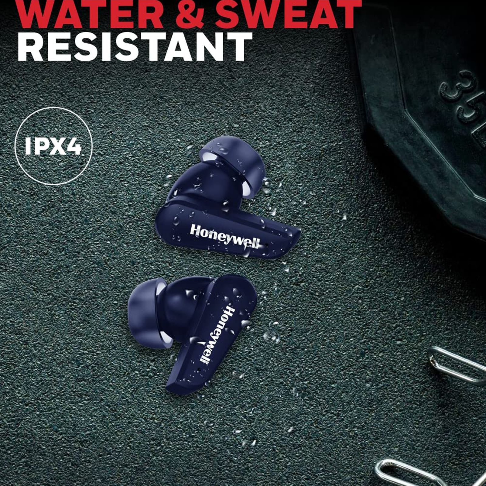 Honeywell Trueno U5000 TWS Earbuds with Active Noise Cancellation (IPX4 Water Resistant, 16 Hours of Playtime, Blue)_4