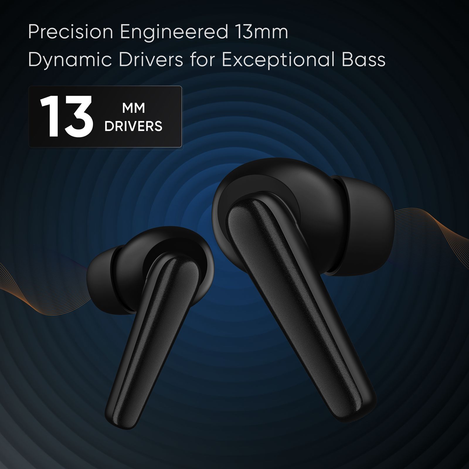 Mivi Duopods N5 TWS Earbuds with AI Noise Cancellation (13mm Driver, Black)_4