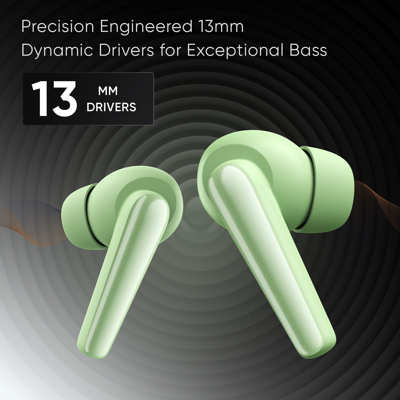 Mivi Duopods N5 TWS Earbuds with AI Noise Cancellation (13mm Driver, Lush Green)_3