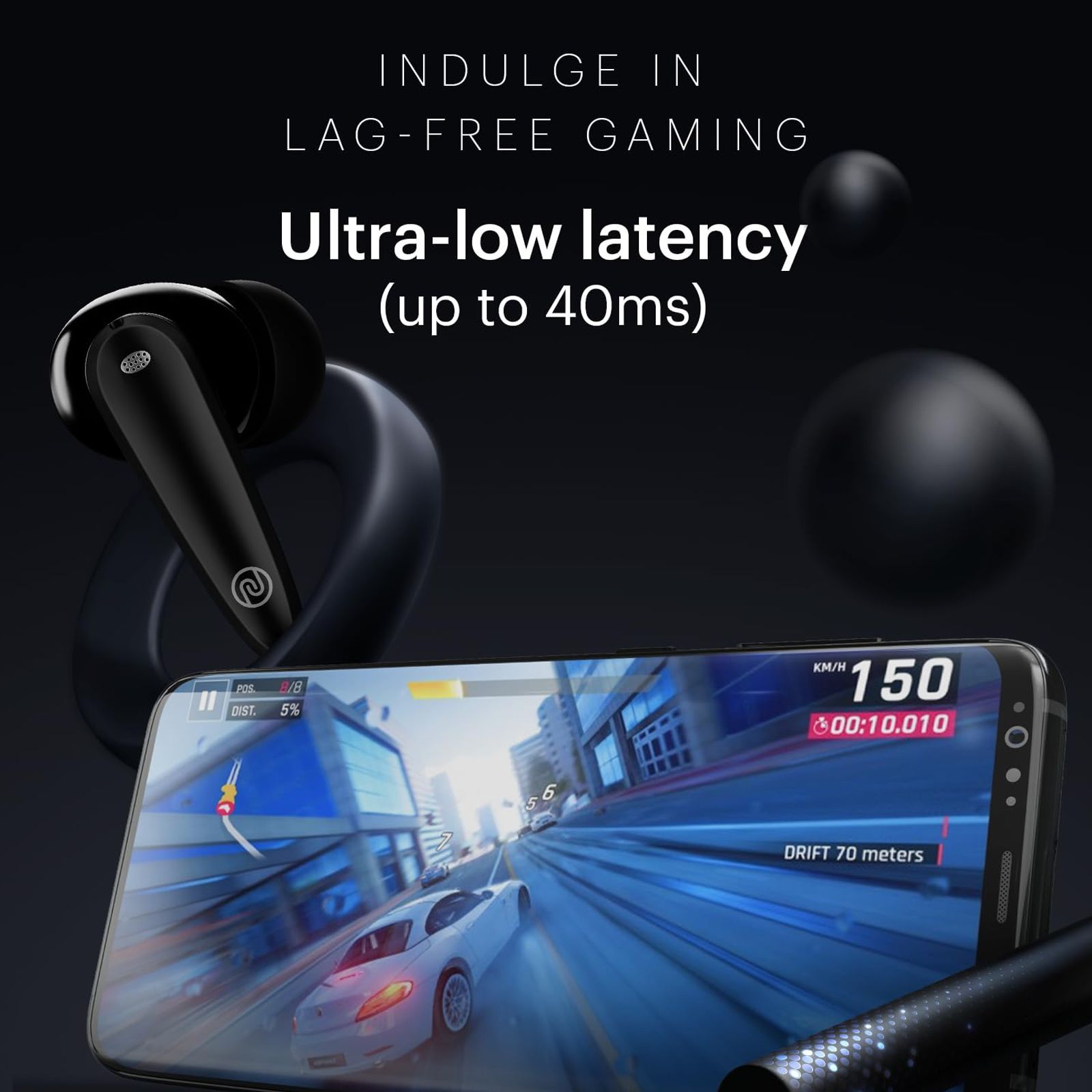 noise Buds VS106 TWS Earbuds with Environmental Noise Cancellation (IPX5 Water Resistant, Instacharge, Jet Black)_5