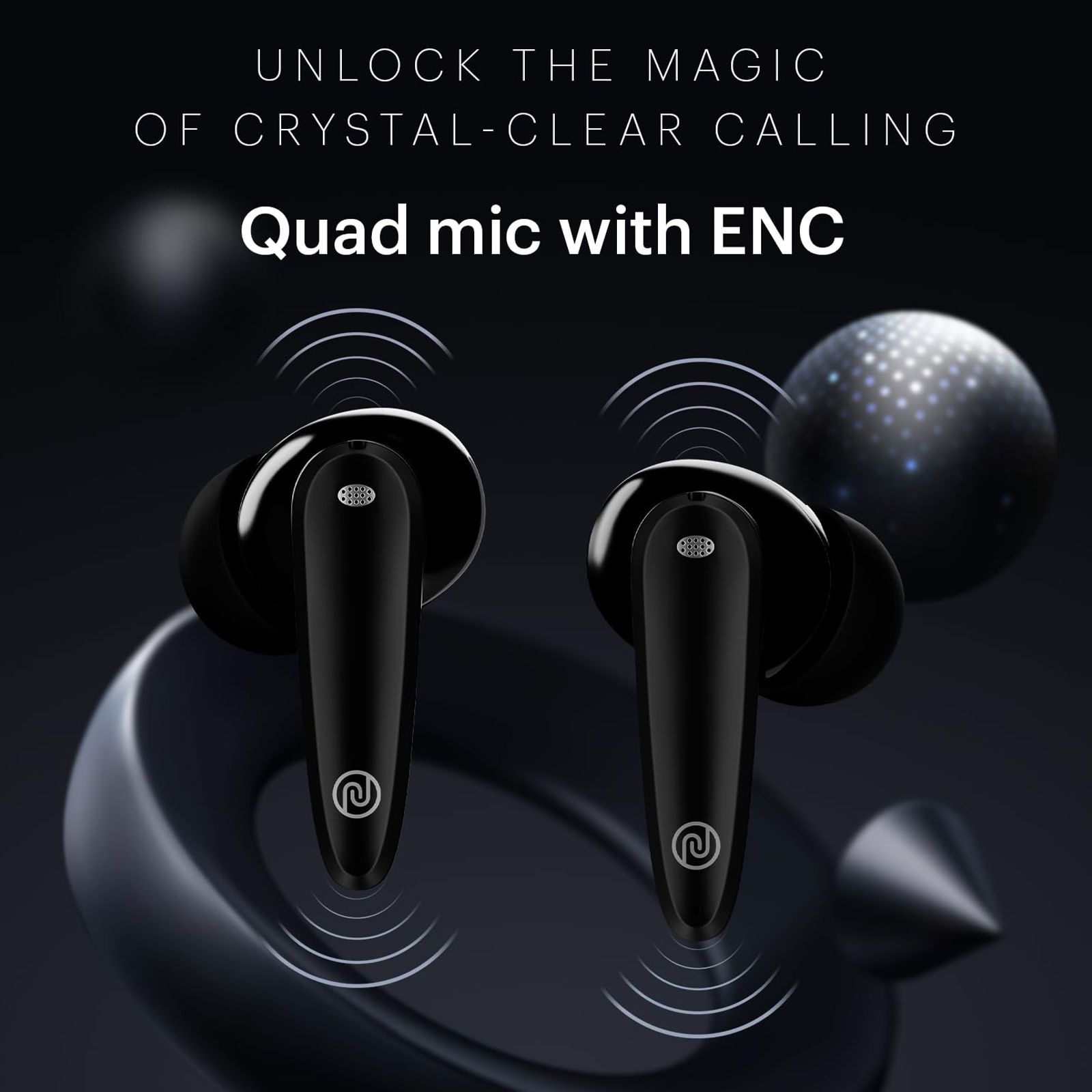 noise Buds VS106 TWS Earbuds with Environmental Noise Cancellation (IPX5 Water Resistant, Instacharge, Jet Black)_6