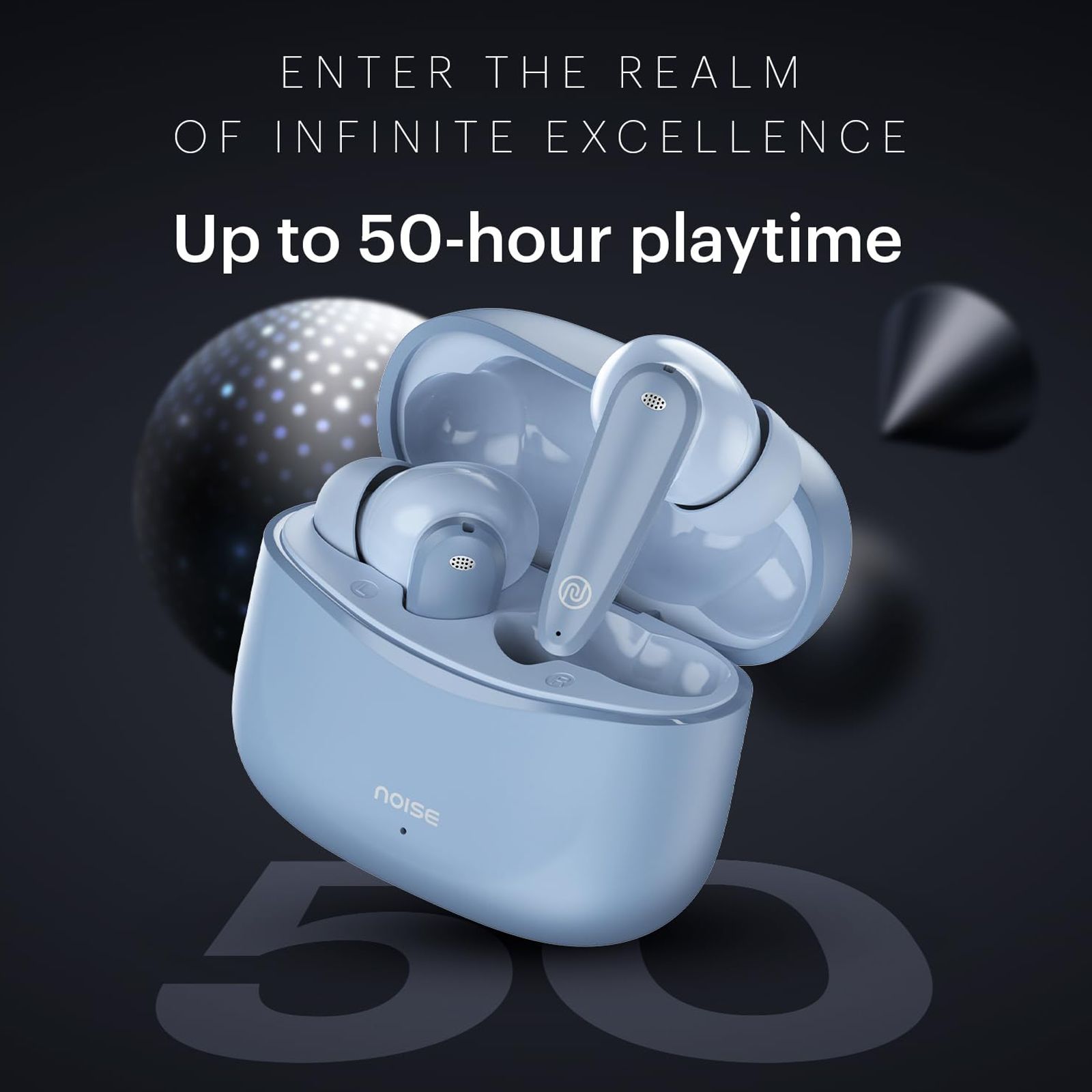 noise Buds VS106 TWS Earbuds with Environmental Noise Cancellation (IPX5 Water Resistant, Instacharge, Sky Blue)_5