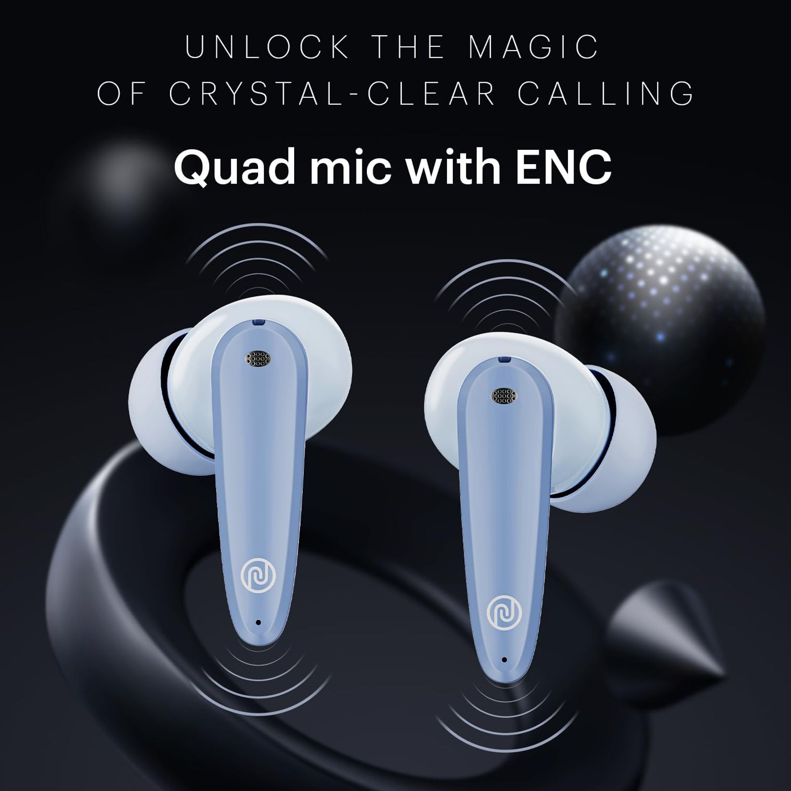 noise Buds VS106 TWS Earbuds with Environmental Noise Cancellation (IPX5 Water Resistant, Instacharge, Sky Blue)_7