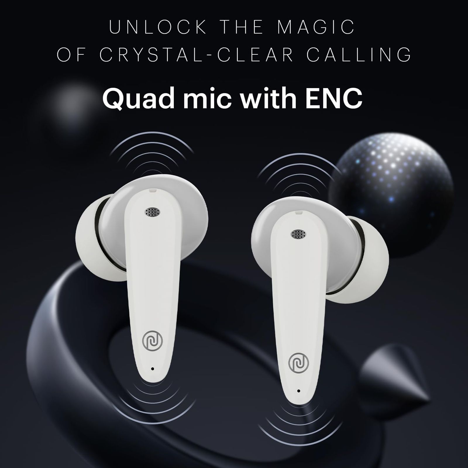 noise Buds VS106 TWS Earbuds with Environmental Noise Cancellation (IPX5 Water Resistant, Instacharge, Cloud White)_3