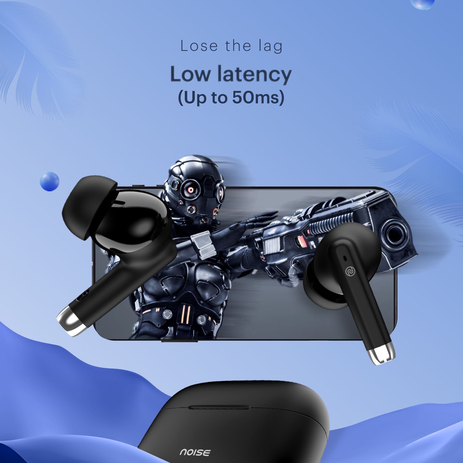 noise Buds Aero TWS Earbuds with Environmental Noise Cancellation (IPX5 Water Resistant, Instacharge, Charcoal Black) noise Buds Aero TWS Earbuds with Environmental Noise Cancellation (IPX5 Water Resistant, Instacharge, Charcoal Black)_6