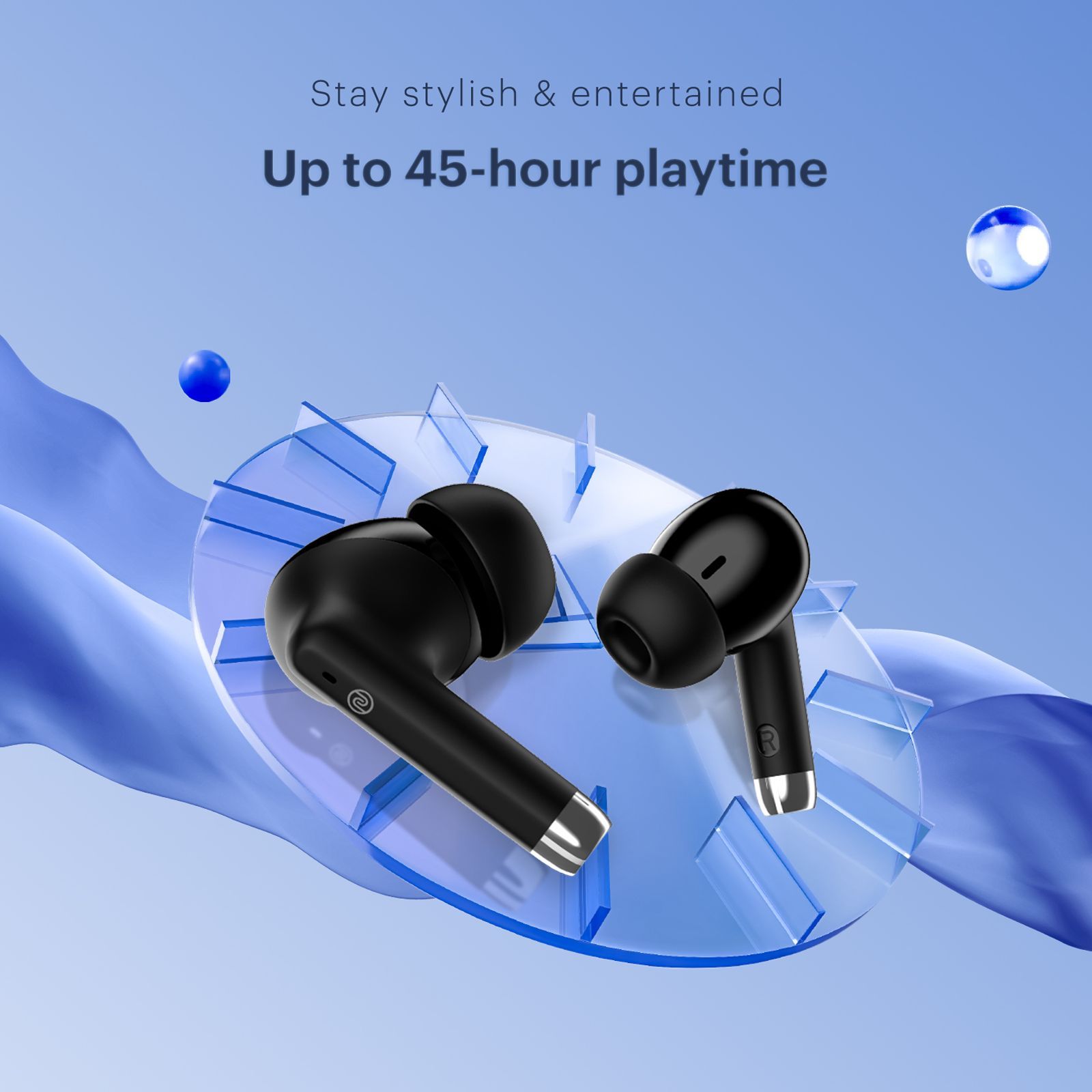 noise Buds Aero TWS Earbuds with Environmental Noise Cancellation (IPX5 Water Resistant, Instacharge, Charcoal Black) noise Buds Aero TWS Earbuds with Environmental Noise Cancellation (IPX5 Water Resistant, Instacharge, Charcoal Black)_7