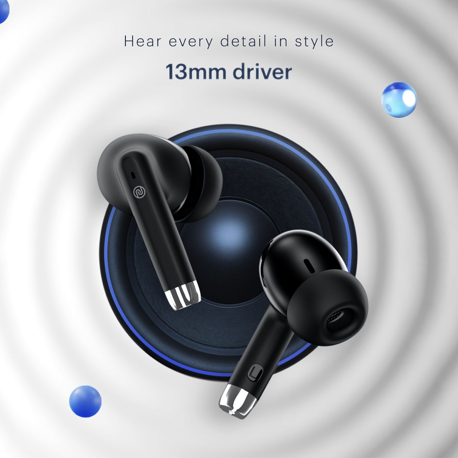 noise Buds Aero TWS Earbuds with Environmental Noise Cancellation (IPX5 Water Resistant, Instacharge, Charcoal Black) noise Buds Aero TWS Earbuds with Environmental Noise Cancellation (IPX5 Water Resistant, Instacharge, Charcoal Black)_5