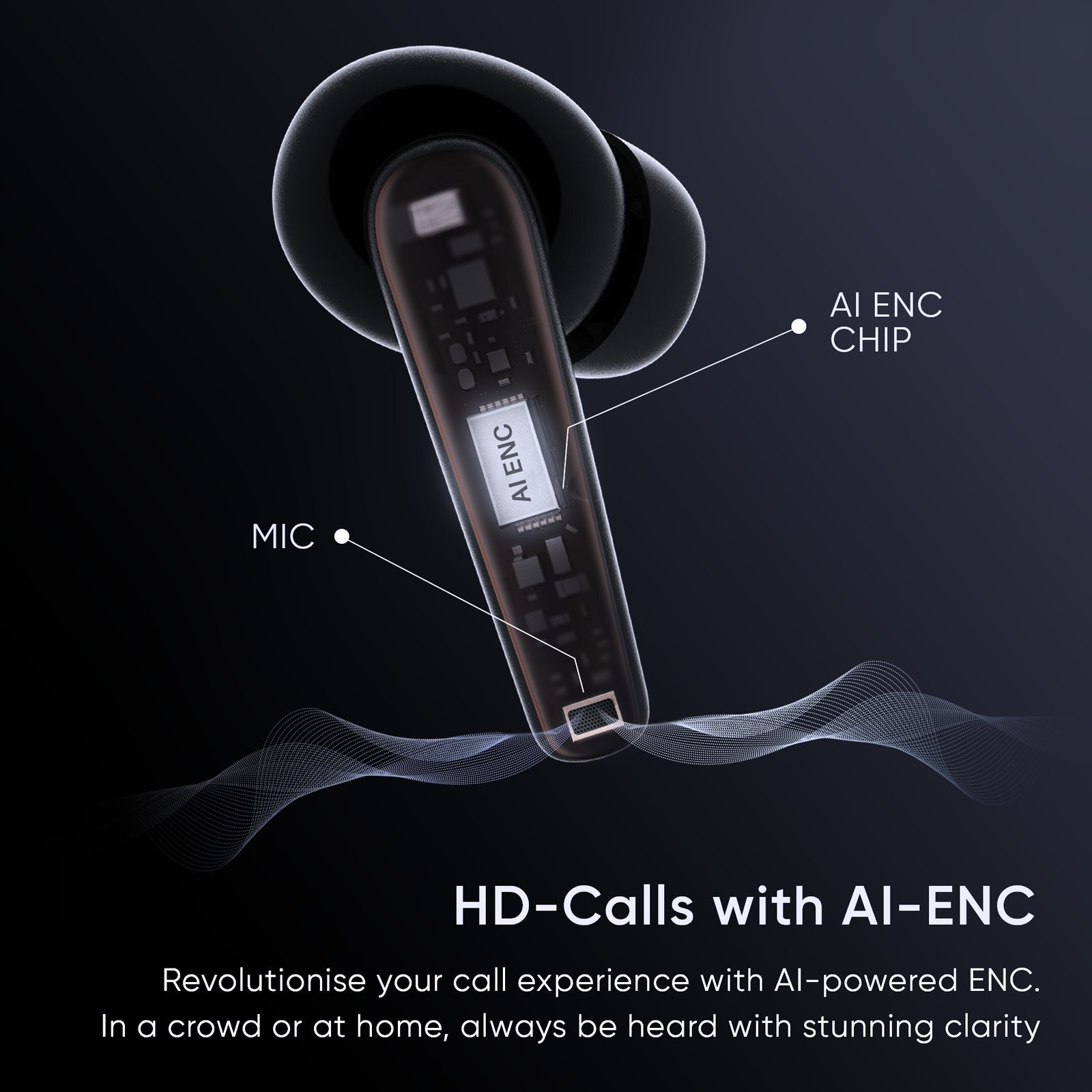 Mivi Duopods N5 TWS Earbuds with AI Noise Cancellation (13mm Driver, Ivory)_2