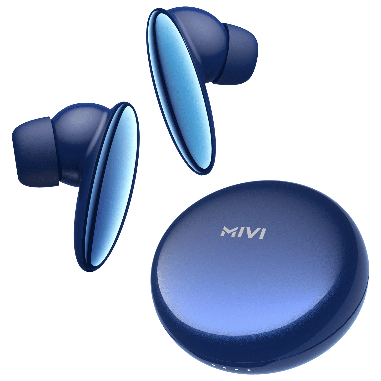 Mivi DuoPods N6 TEDPN6BL TWS Earbuds with AI Noise Cancellation (IPX4 Water Resistant, 13mm Electroplated Drivers, Blue)_1