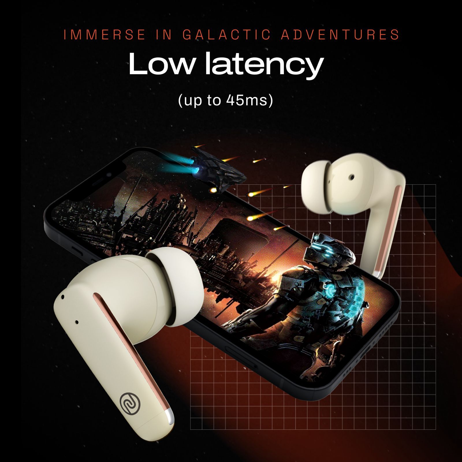 noise Buds Venus TWS Earbuds with Active Noise Cancellation (IPX5 Water Resistant, Instacharge, Lunar Ivory) noise Buds Venus TWS Earbuds with Active Noise Cancellation (IPX5 Water Resistant, Instacharge, Lunar Ivory)_6