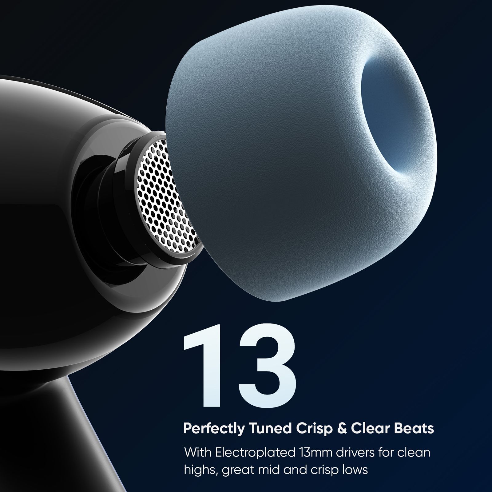 Mivi DuoPods N4 TEDPN4CB TWS Earbuds with Environmental Noise Cancellation (13mm Electroplated Drivers, Black)_11