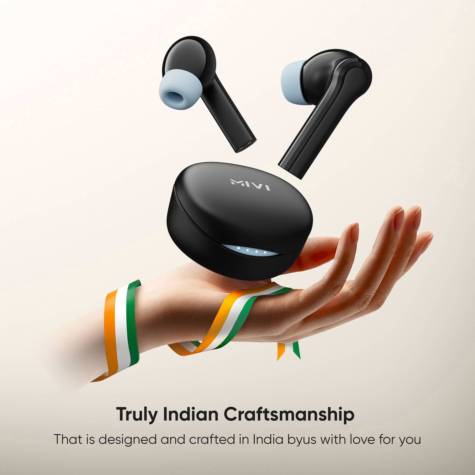 Mivi DuoPods N4 TEDPN4CB TWS Earbuds with Environmental Noise Cancellation (13mm Electroplated Drivers, Black)_4