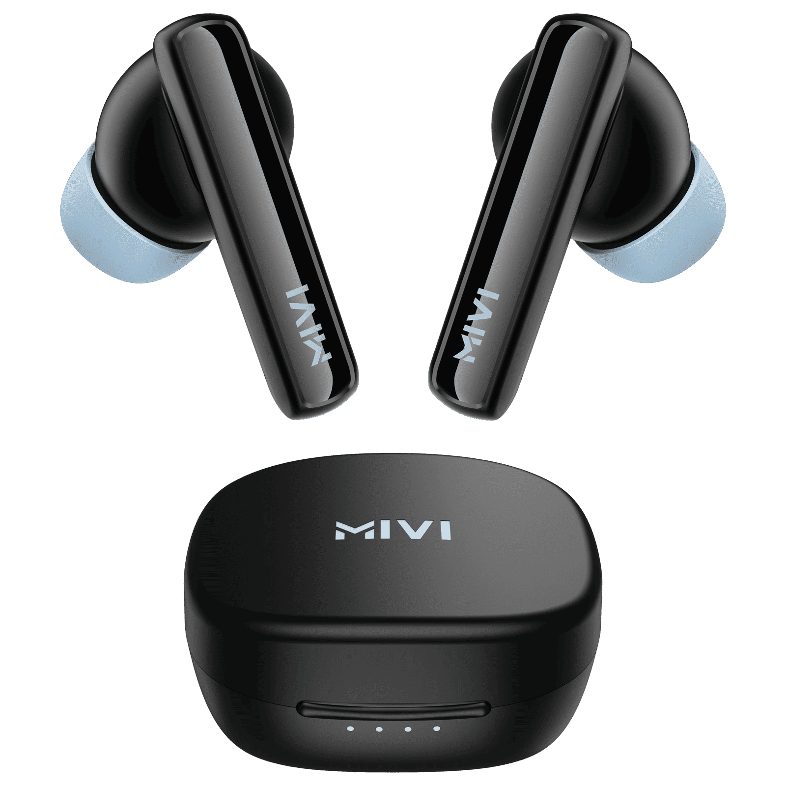 Mivi DuoPods N2 TWS Earbuds with AI Noise Cancellation (IPX4 Water Resistant, Fast Charging, Black) Mivi DuoPods N2 TWS Earbuds with AI Noise Cancellation (IPX4 Water Resistant, Fast Charging, Black)_1