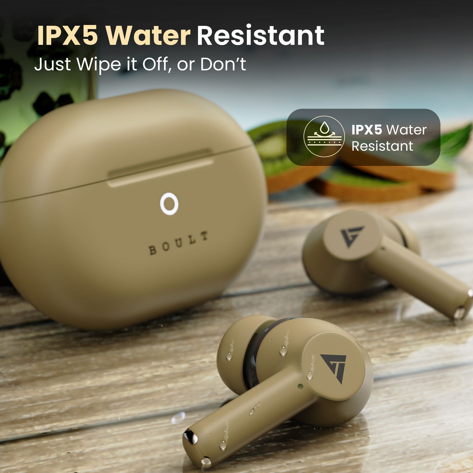 GOBOULT Airbass W40 TWS Earbuds with Environmental Noise Cancellation (IPX5 Water Resistant, Fast Charging, Khaki Green) GOBOULT Airbass W40 TWS Earbuds with Environmental Noise Cancellation (IPX5 Water Resistant, Fast Charging, Khaki Green)_7