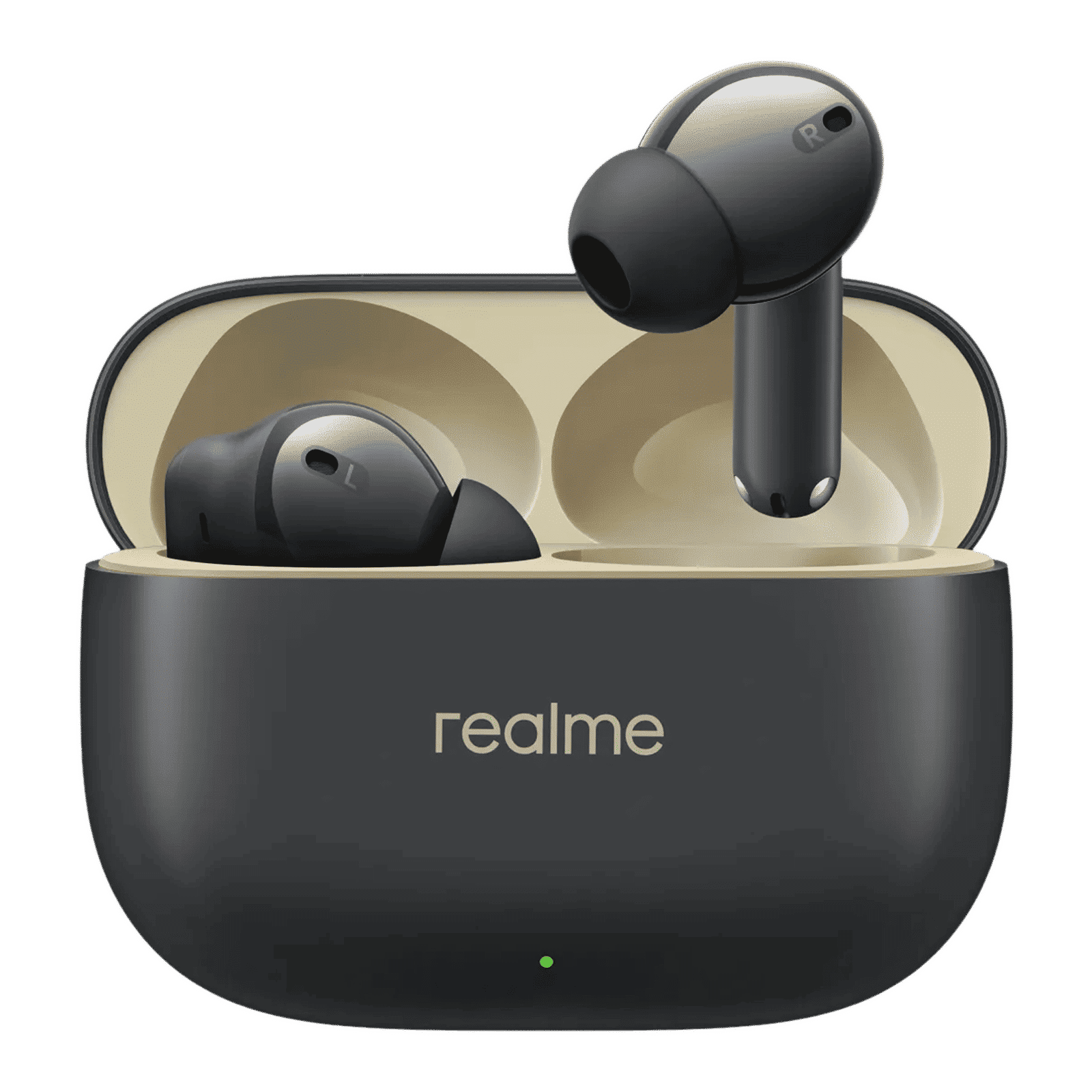 Buy realme Buds T300 TWS Earbuds with Active Noise Cancellation (IP55 Water Resistant, 40 Hours Playback, Stylish Black) Online - Croma