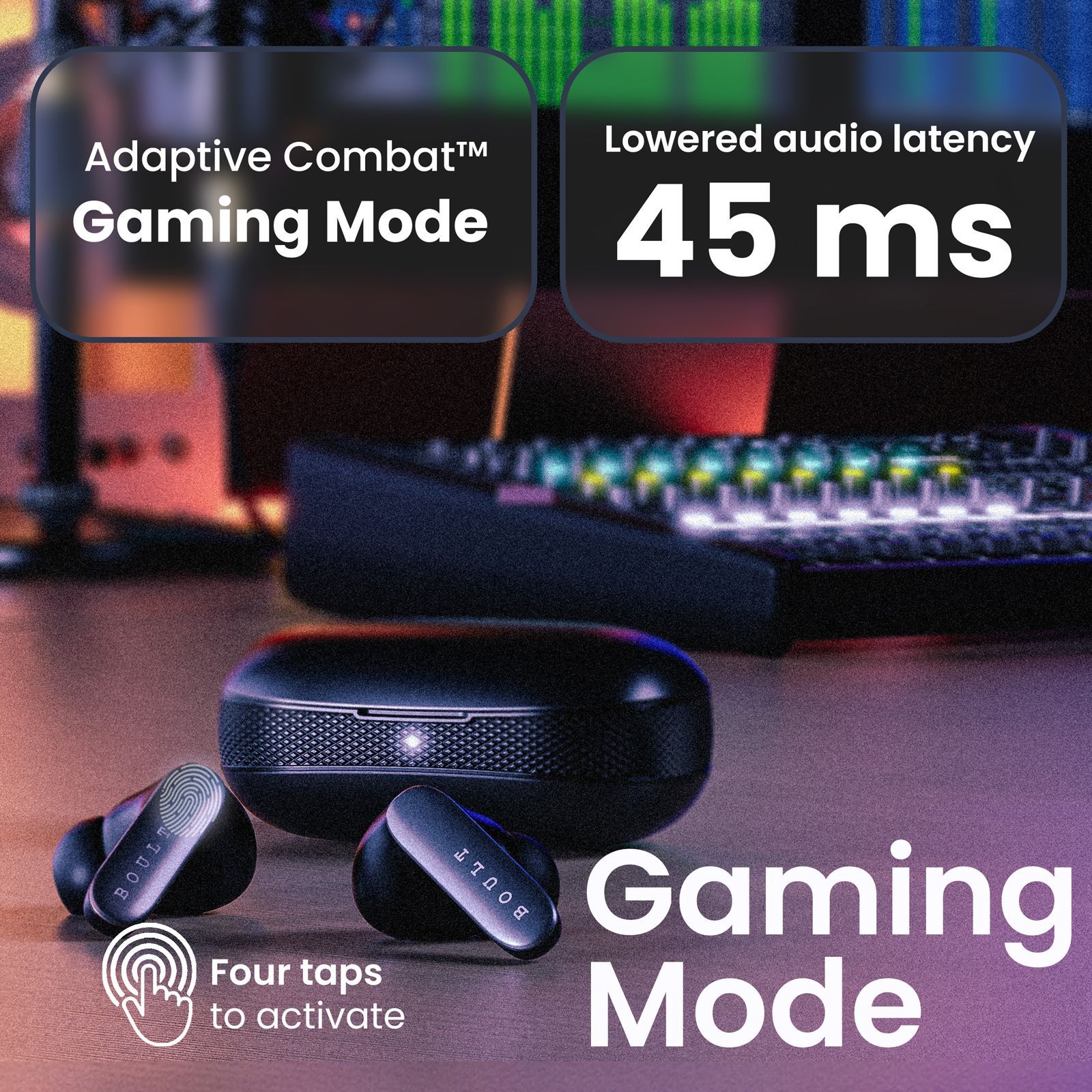 GOBOULT AirBass Y1 Pro TWS Earbuds with Environmental Noise Cancellation (Fast Charging, Black)_7