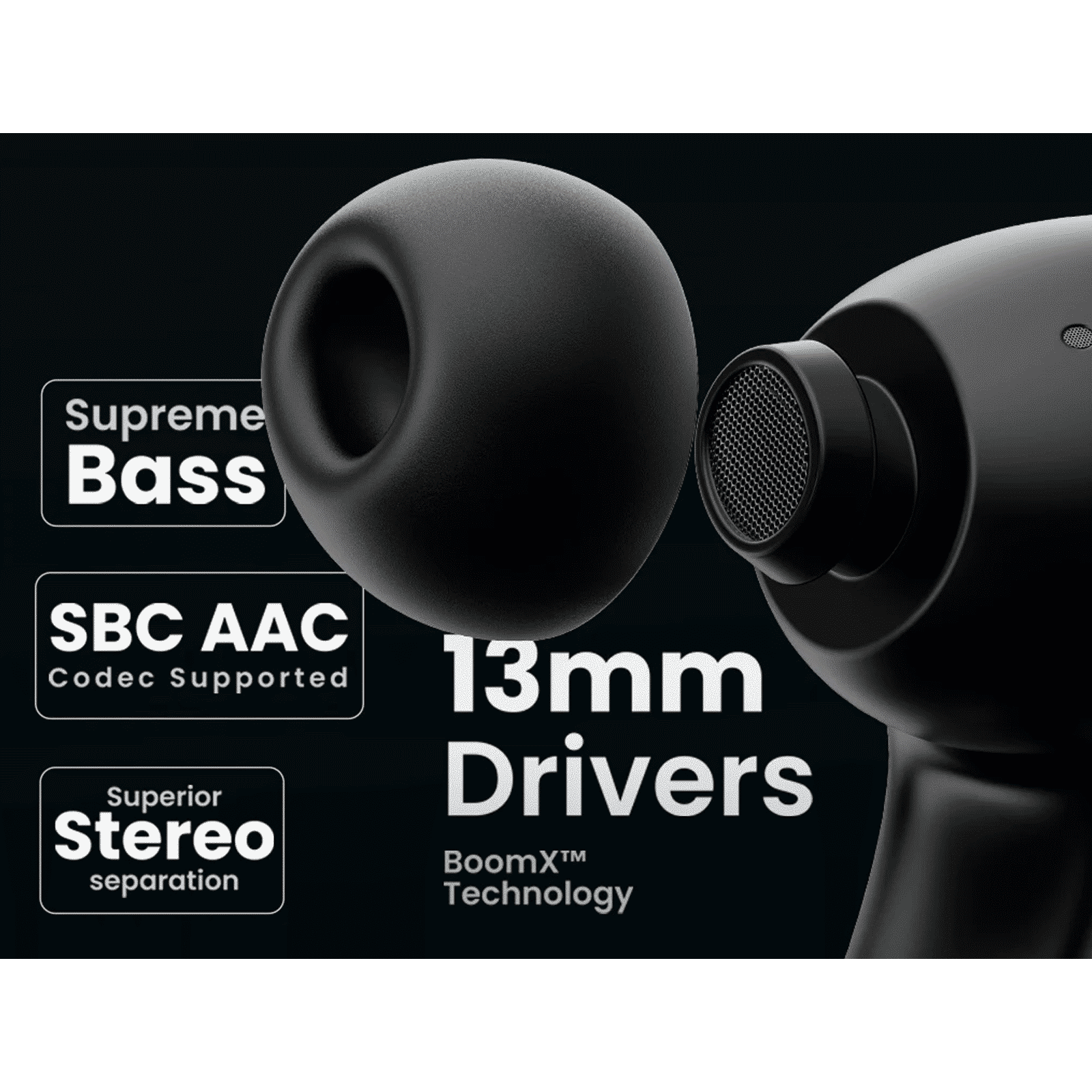 GOBOULT AirBass Y1 Pro TWS Earbuds with Environmental Noise Cancellation (Fast Charging, Red)_6